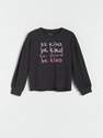 Reserved - Black Blouse With Colorful Embroidery, Kids Girl