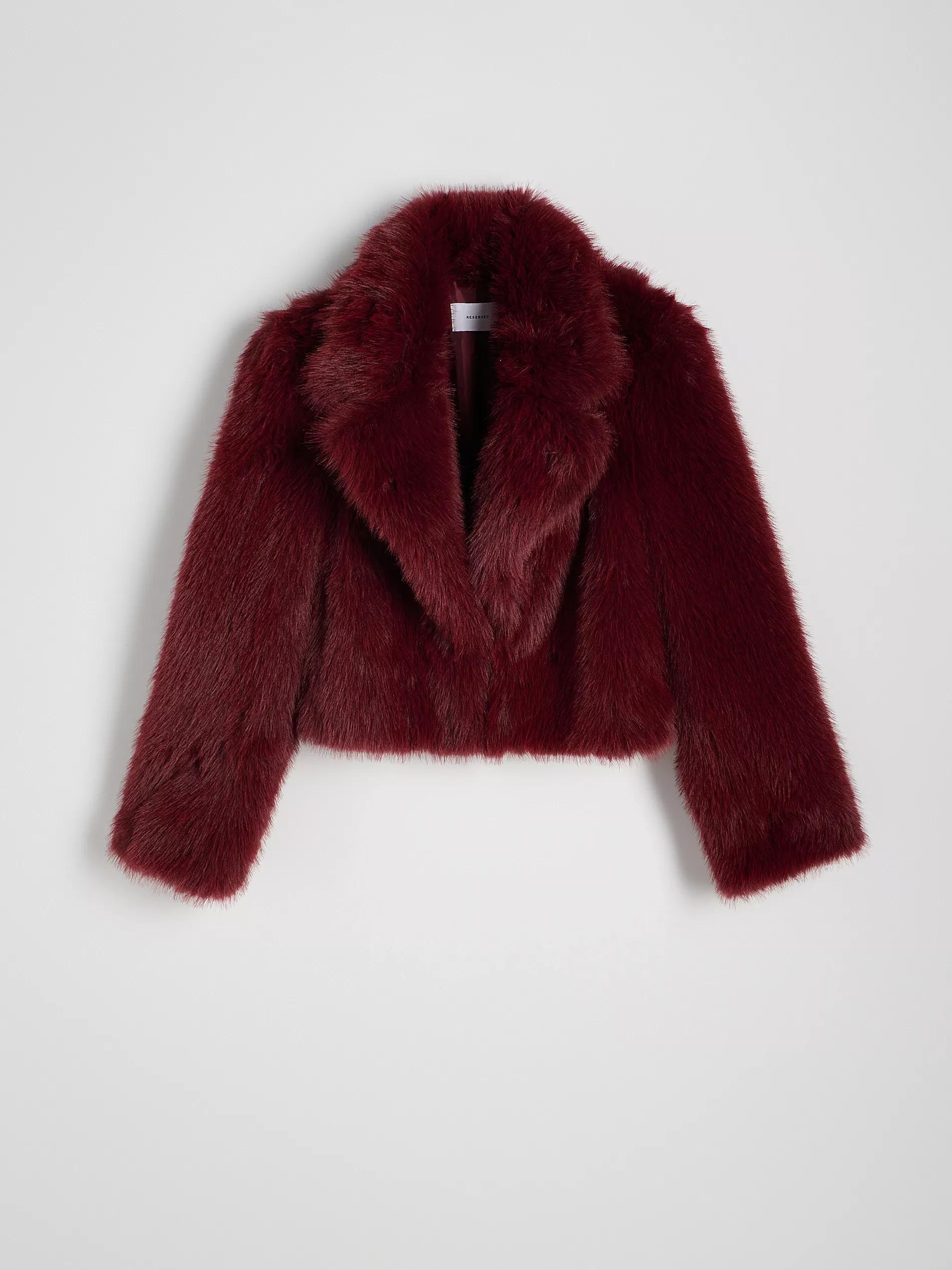 Burgundy Wide Notch Lapels Jacket, , large image number 6