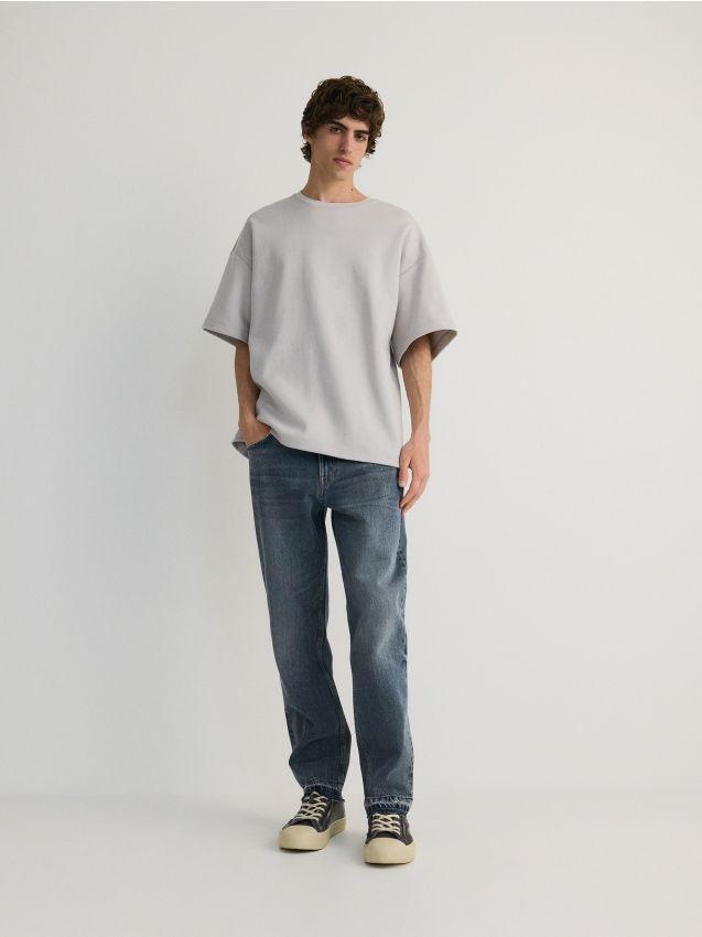 Grey Printed Oversized T-Shirt, , large image number 0