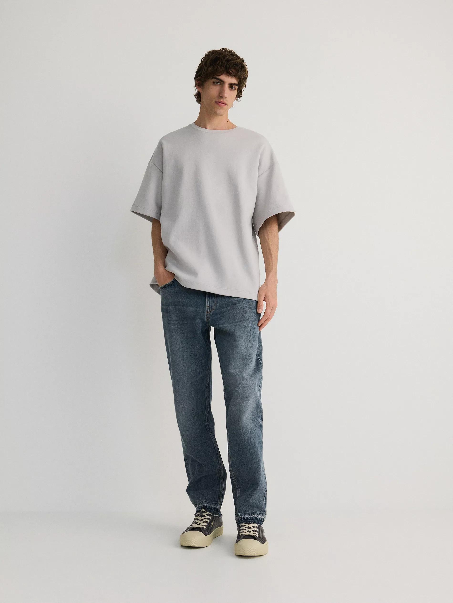 Grey Printed Oversized T-Shirt, , large image number 2