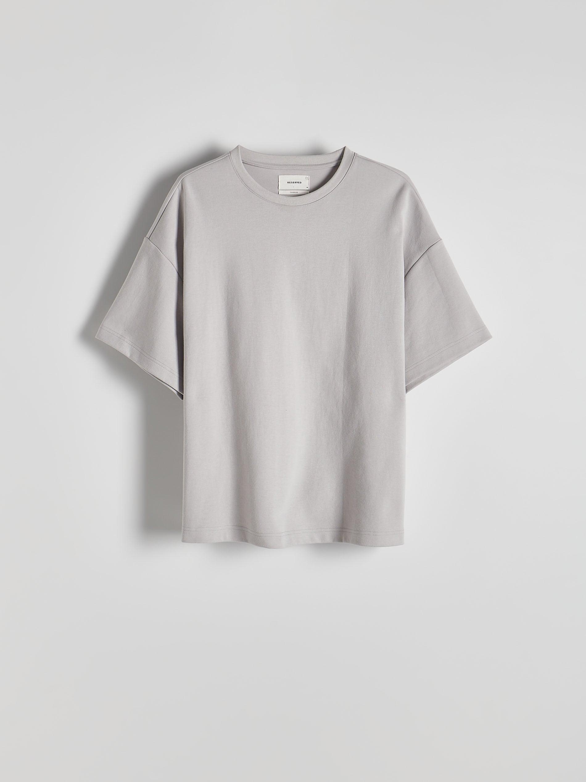 Grey Printed Oversized T-Shirt, , large image number 4