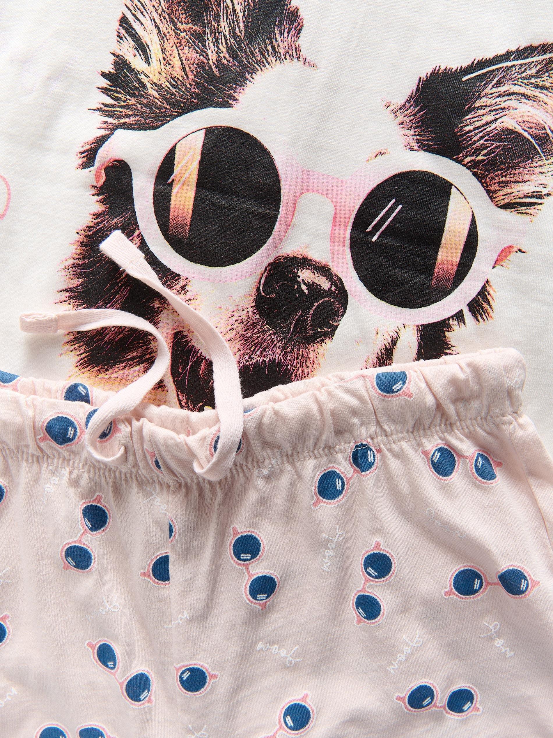 Pink Two-Piece Printed Pajama Set, , large image number 1