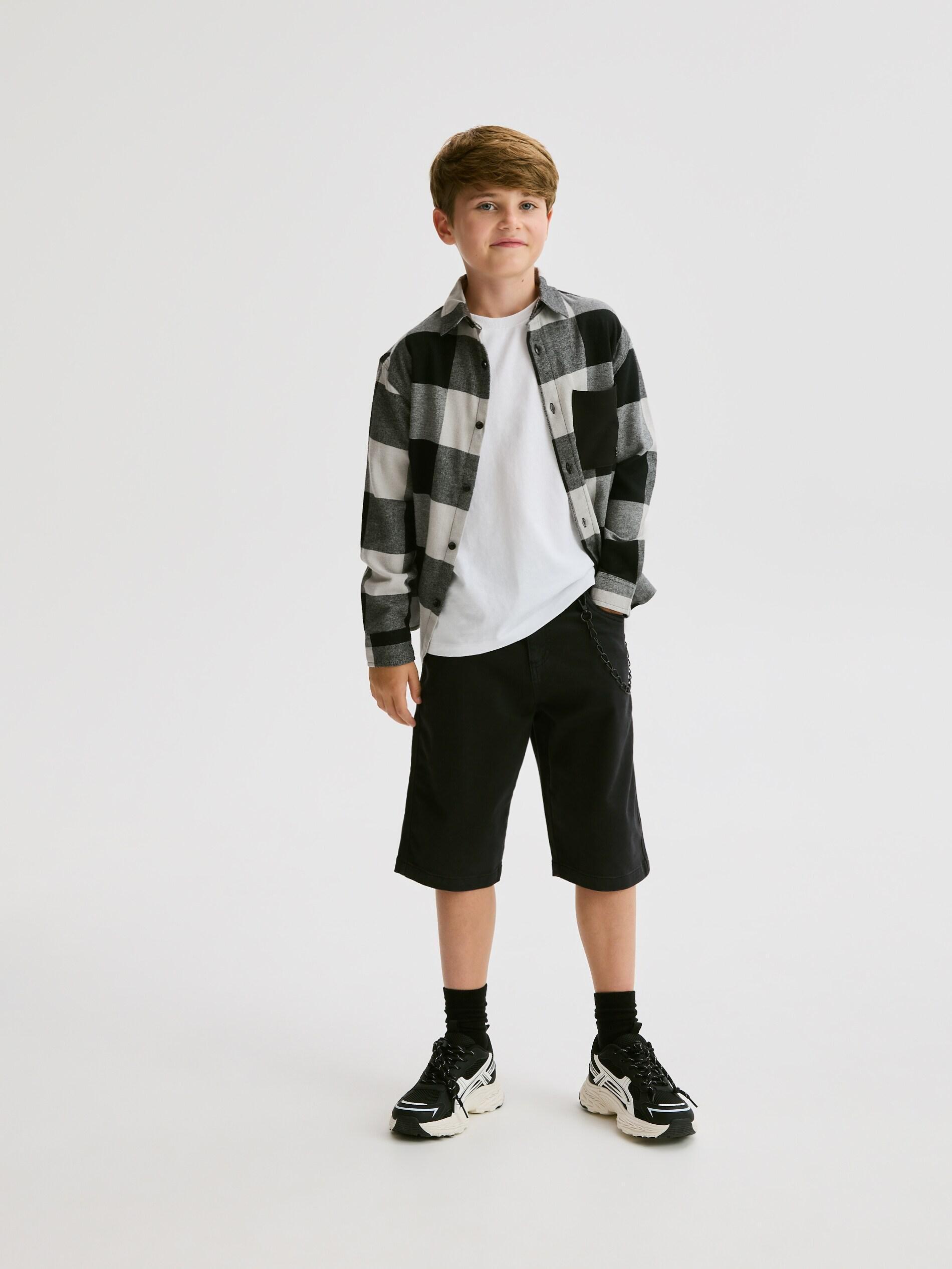 Cotton shorts, Black, large image number 3