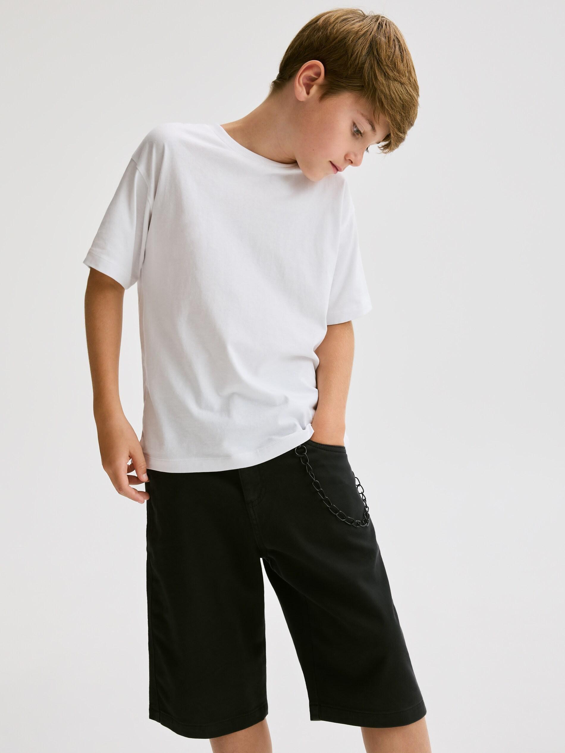 Cotton shorts, Black, large image number 5