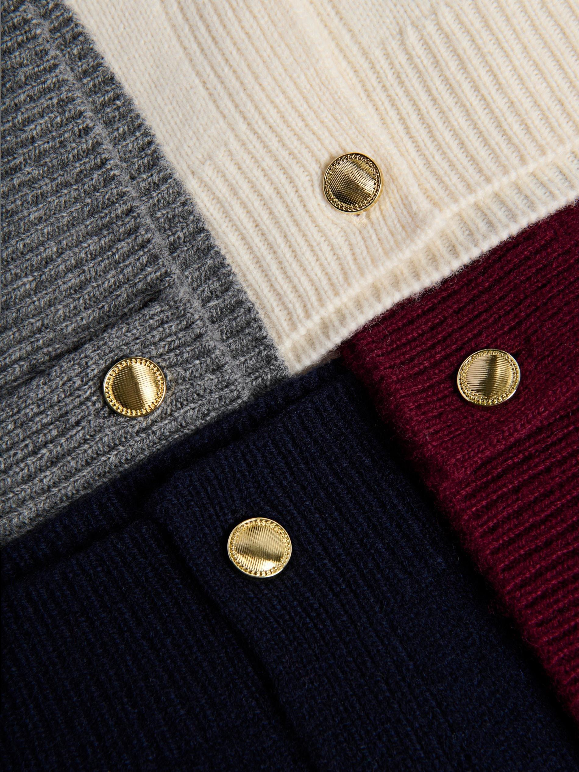 Navy Wool Cardigan, Navy, large image number 5