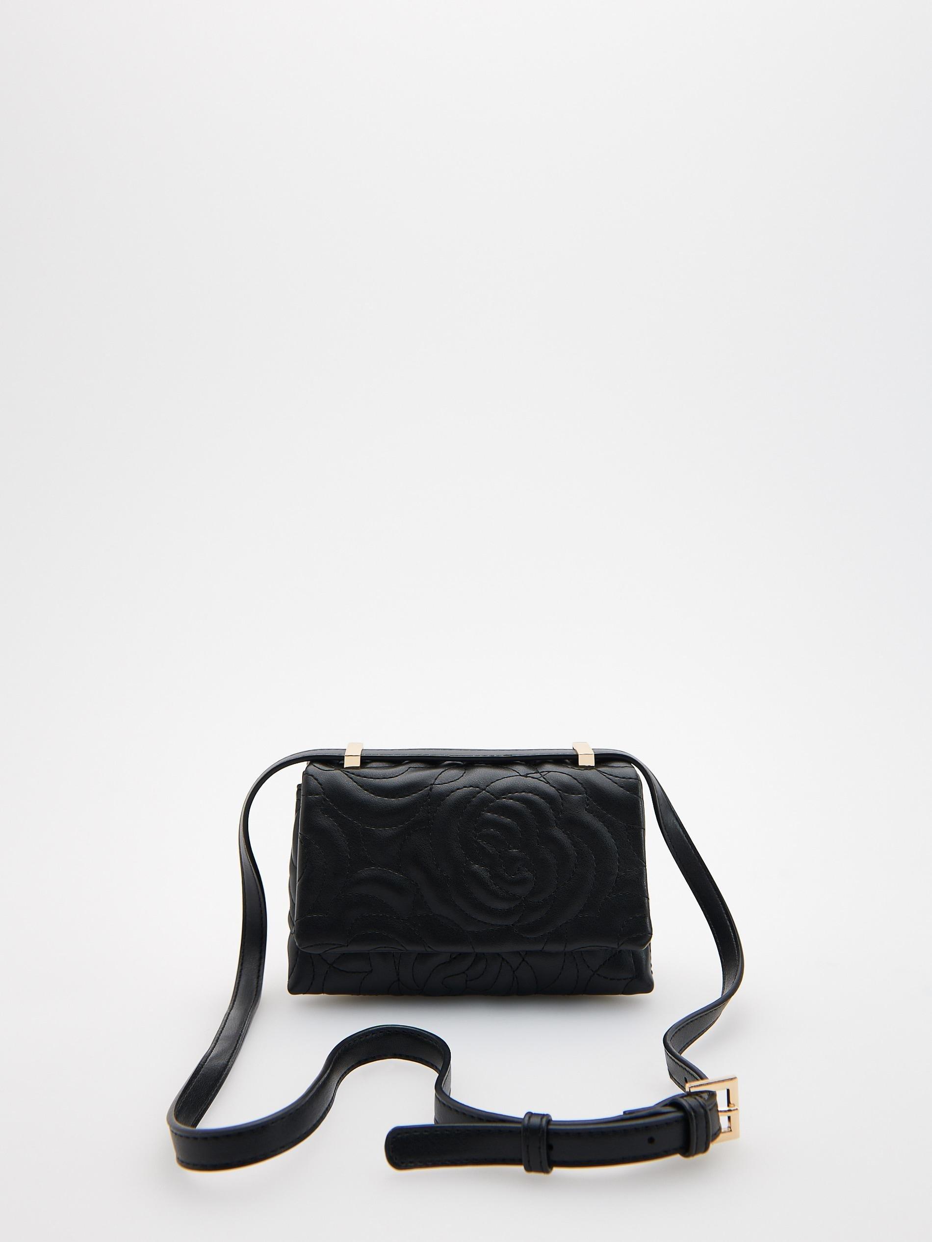 Black Embossed Bag, , large image number 0