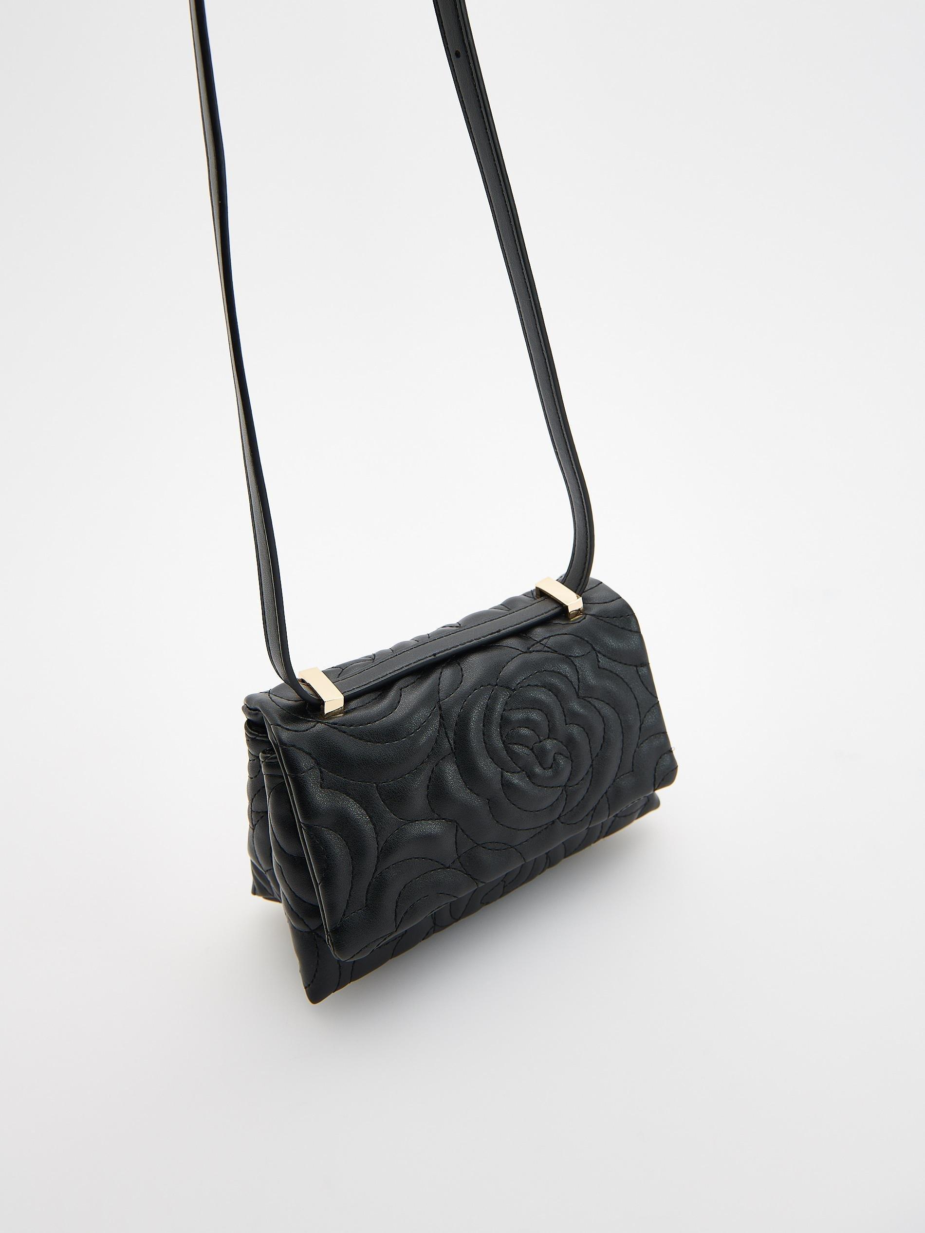 Black Embossed Bag, , large image number 1