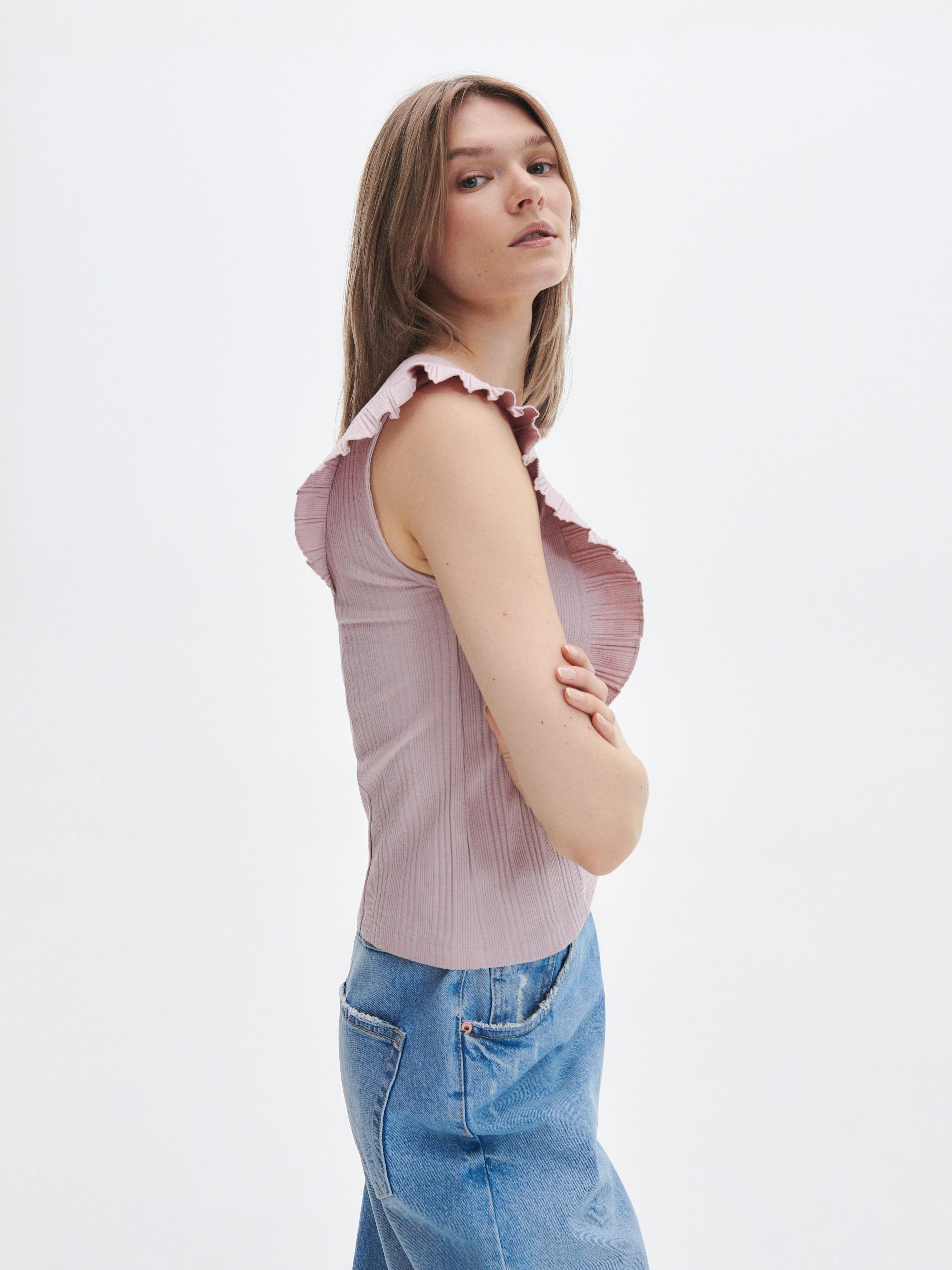 Pink Cotton Blouse, , large image number 1