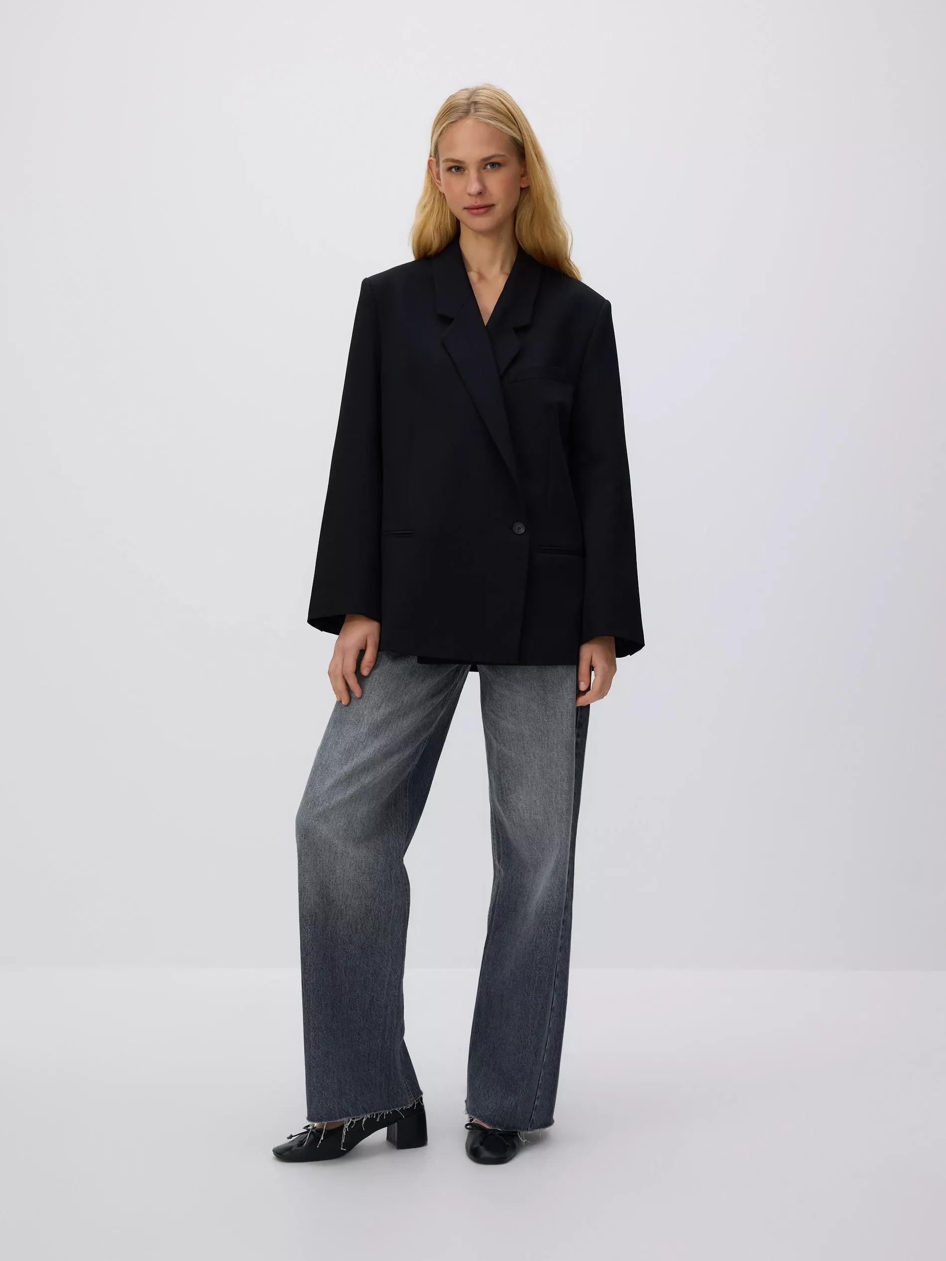 بليزر خليط فيسكوز أسود, Black, medium