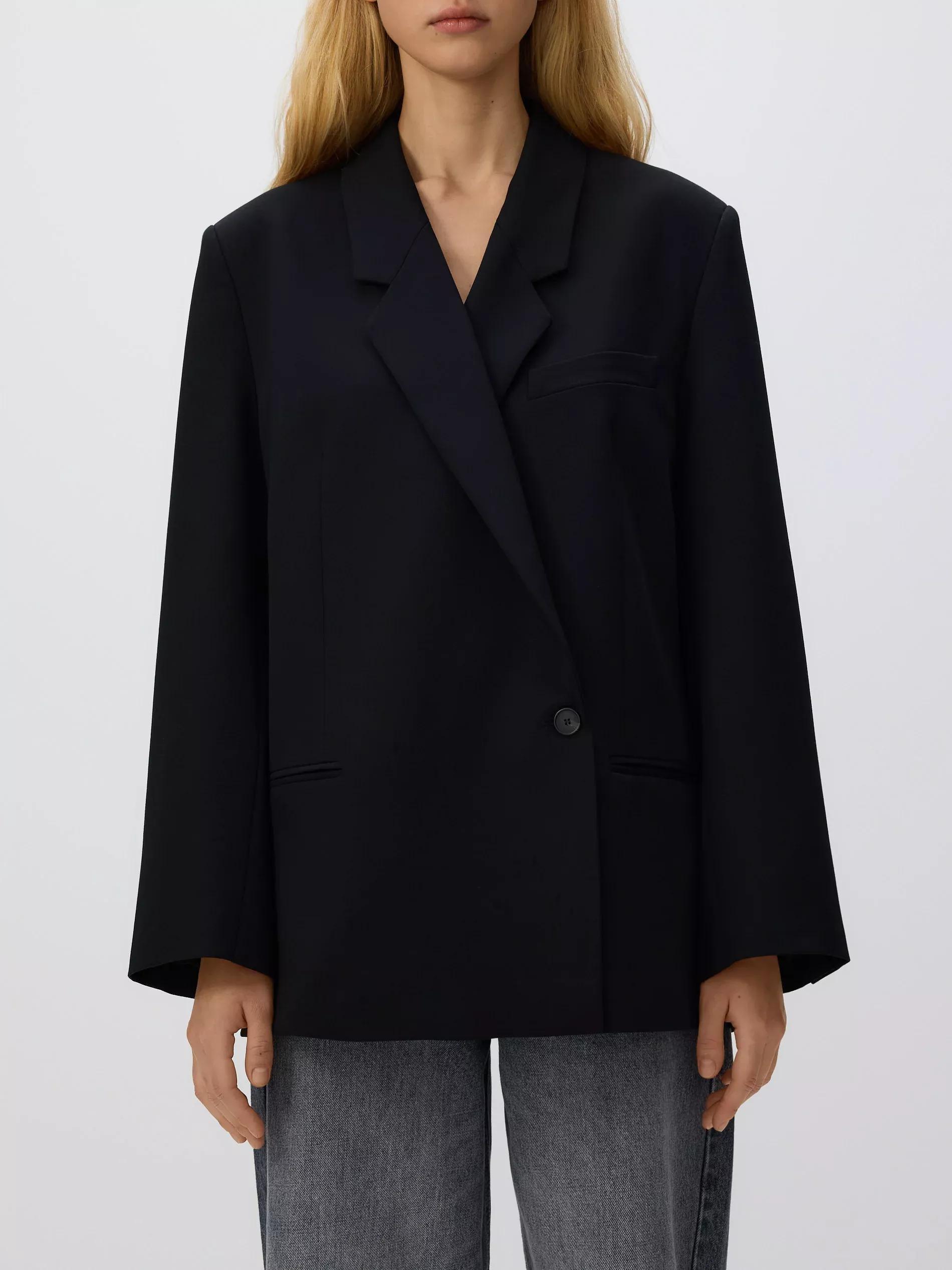 بليزر خليط فيسكوز أسود, Black, medium