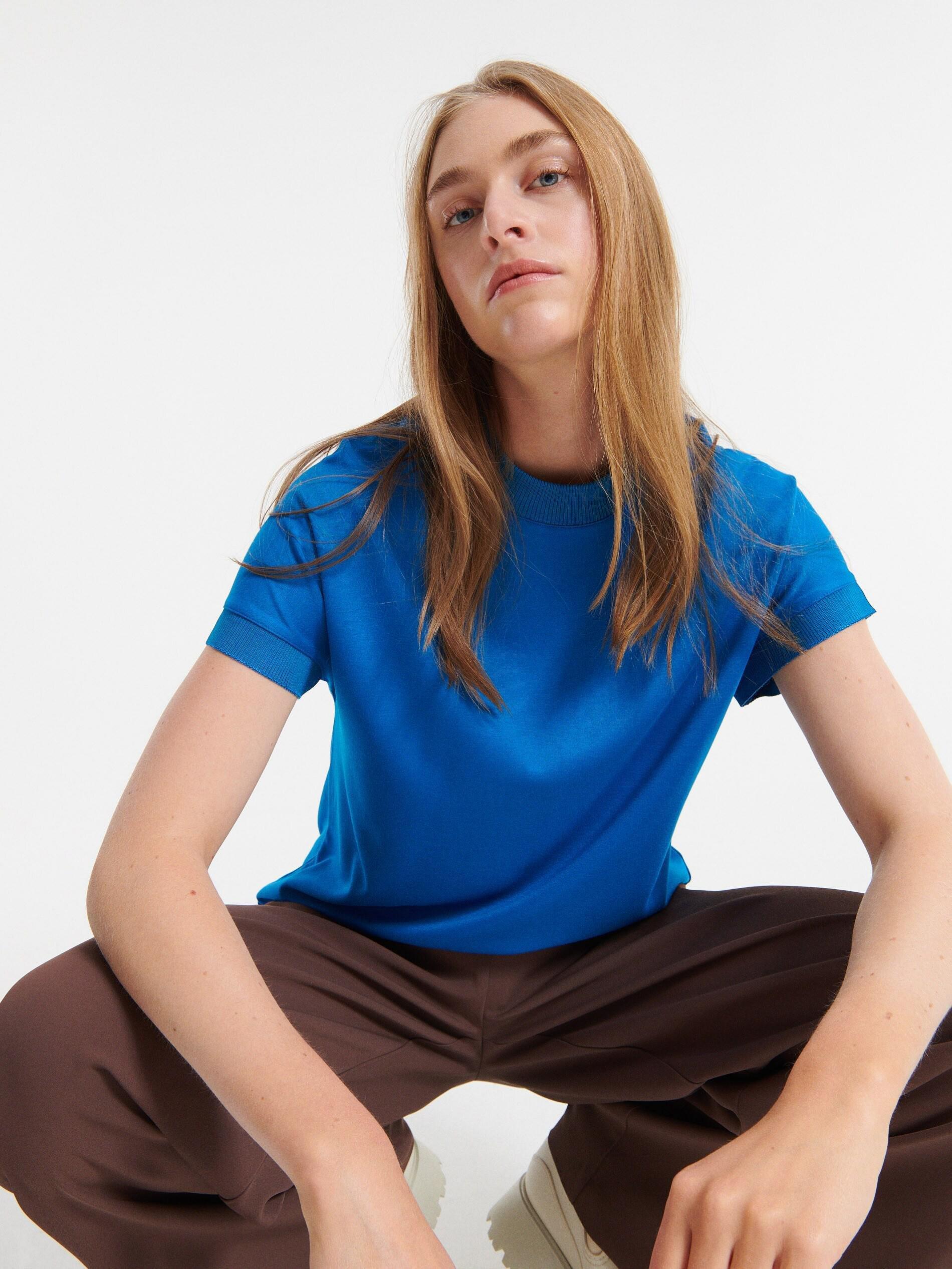 Blue Oversized T-Shirt, , large image number 2