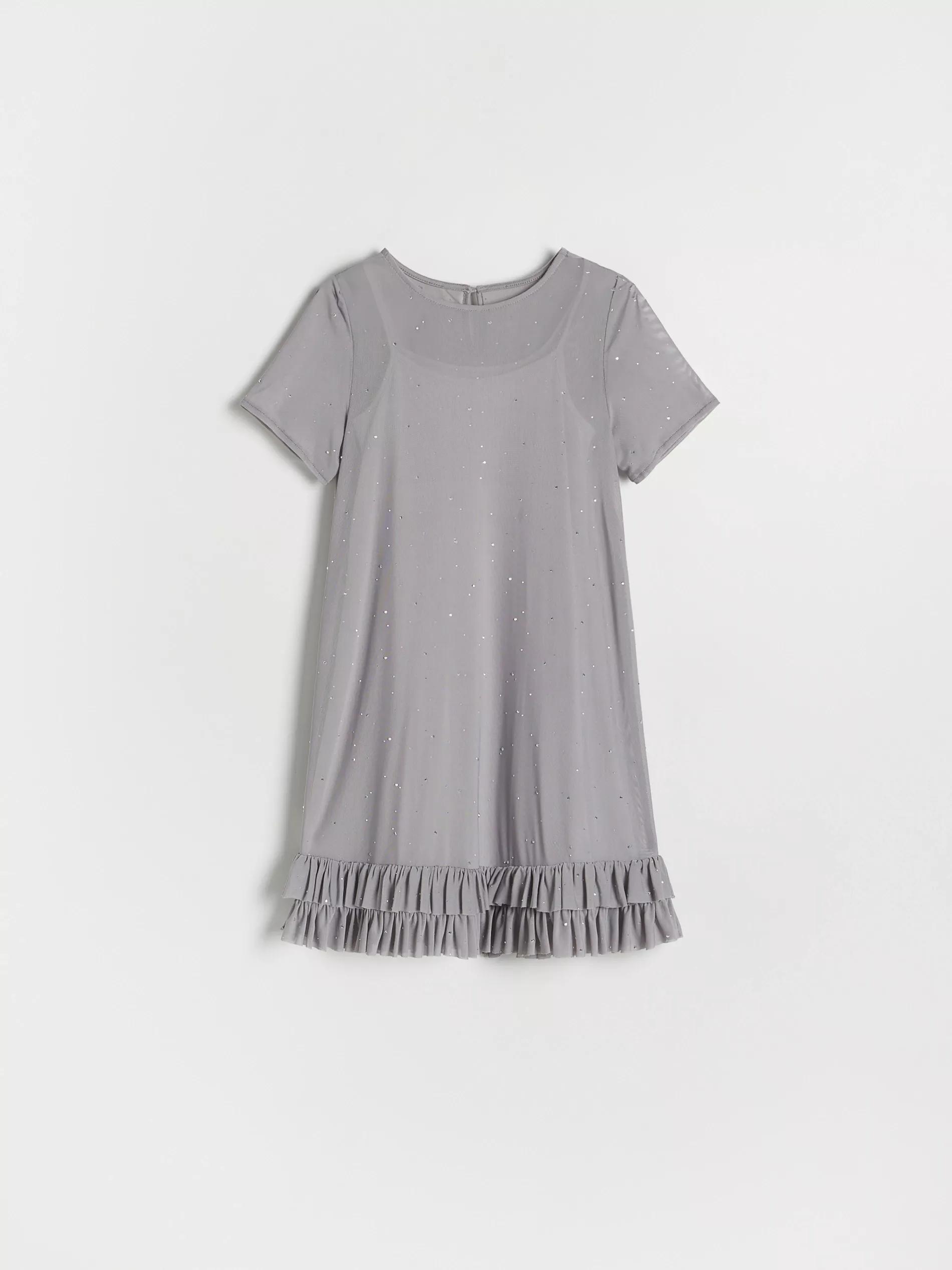 Grey Dress,Kids Girl, , large image number 1