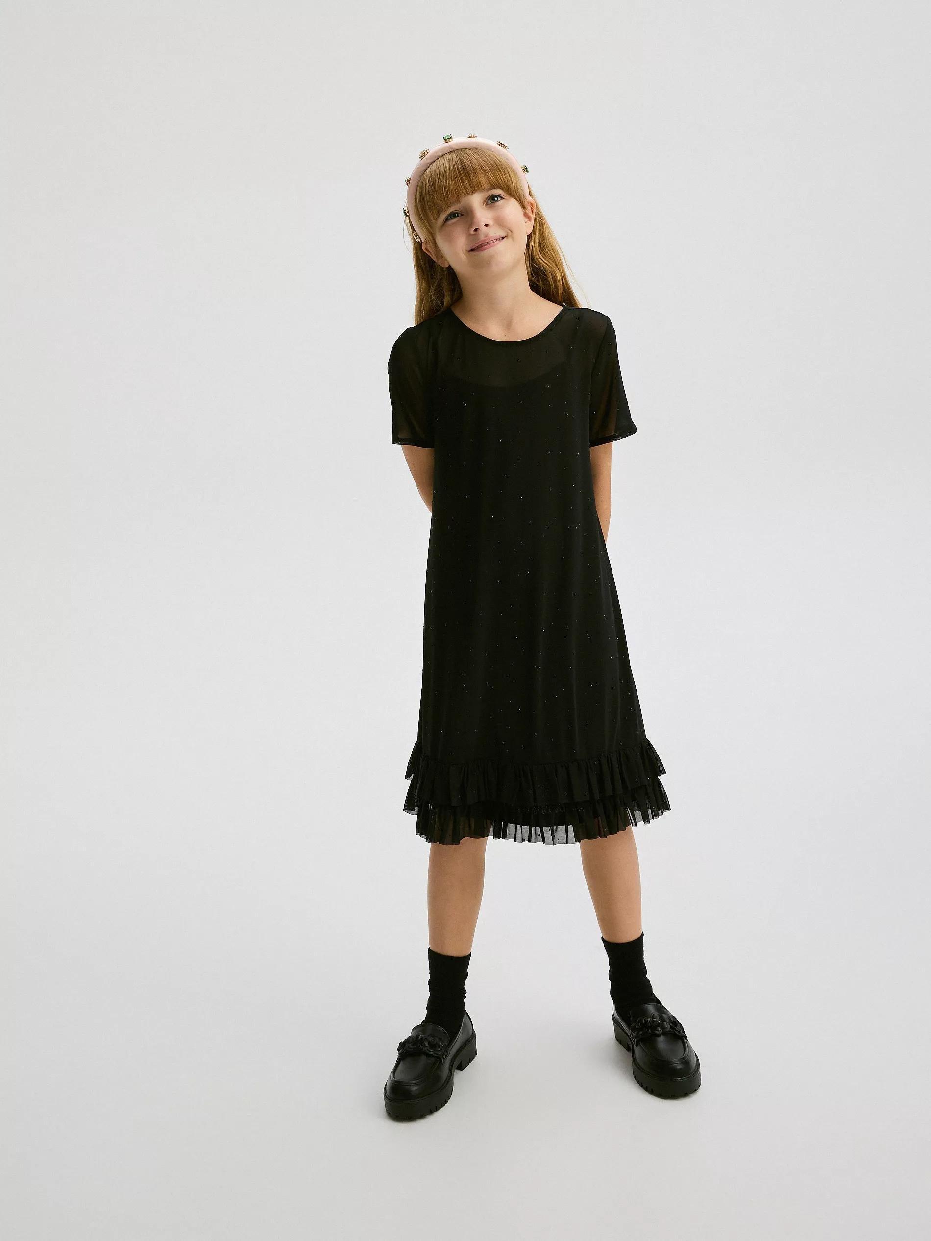 Black Dress,Kids Girl, , large image number 0