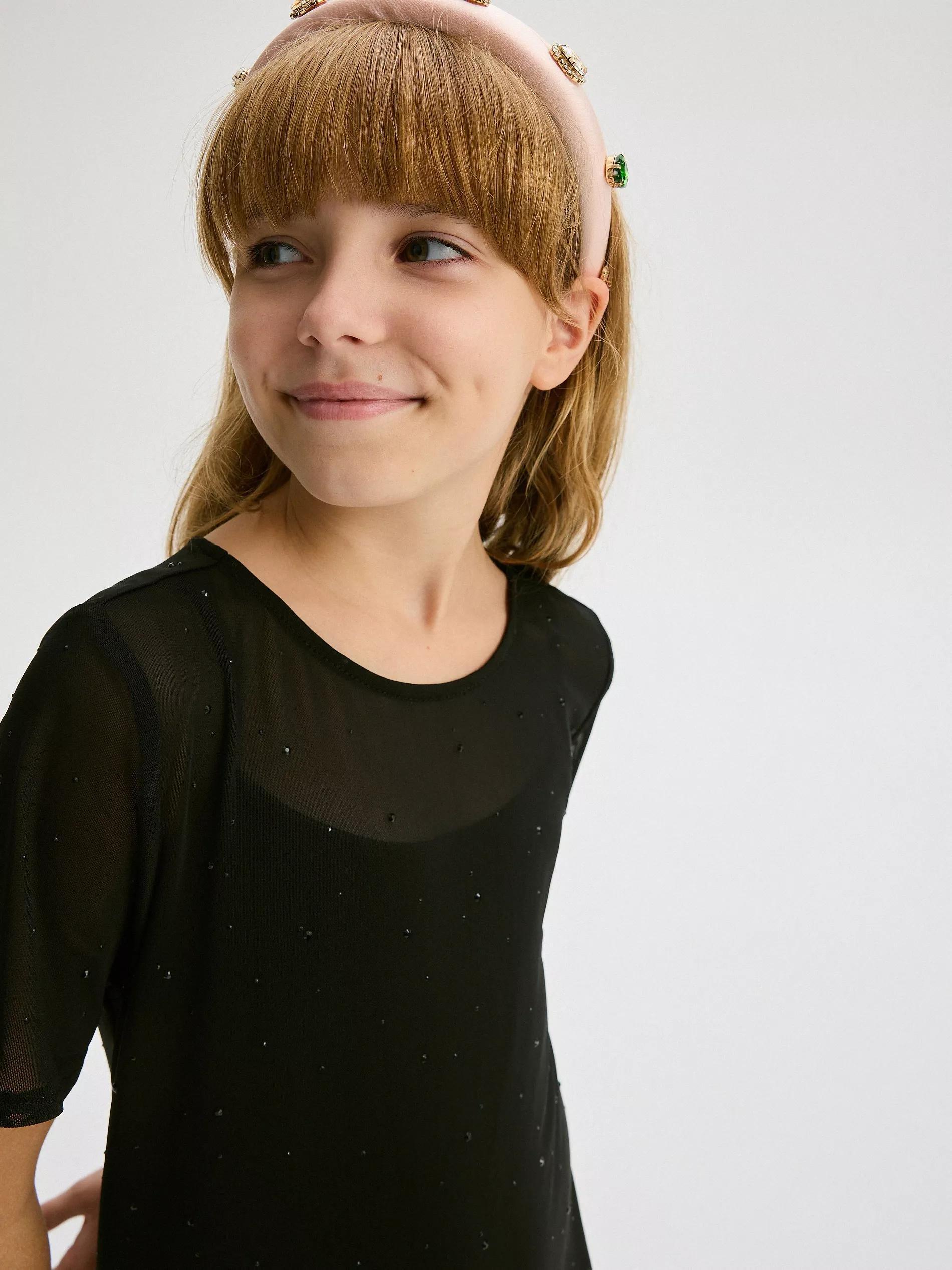Black Dress,Kids Girl, , large image number 1