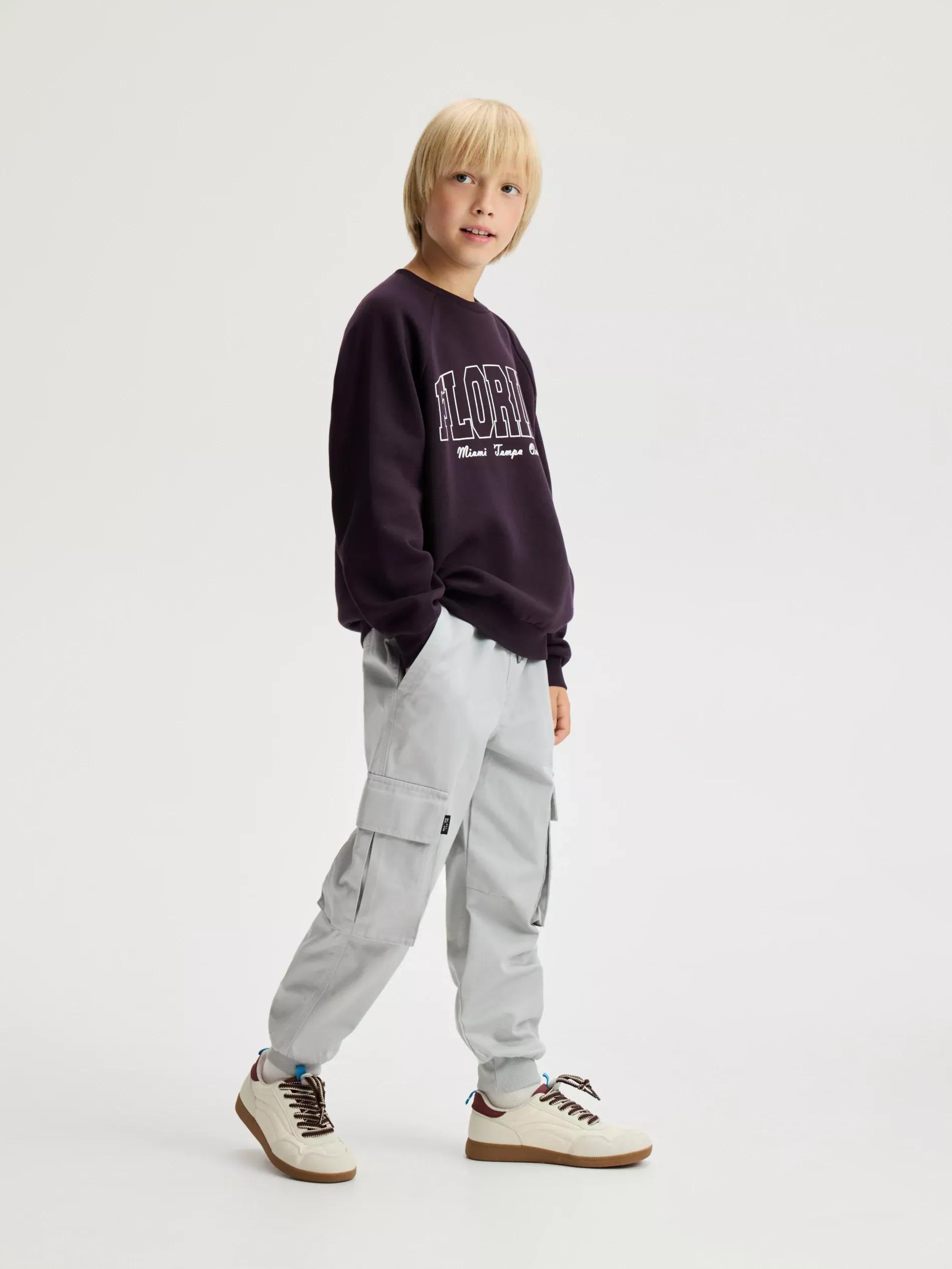 Grey Joggers With Pockets, Light grey, medium