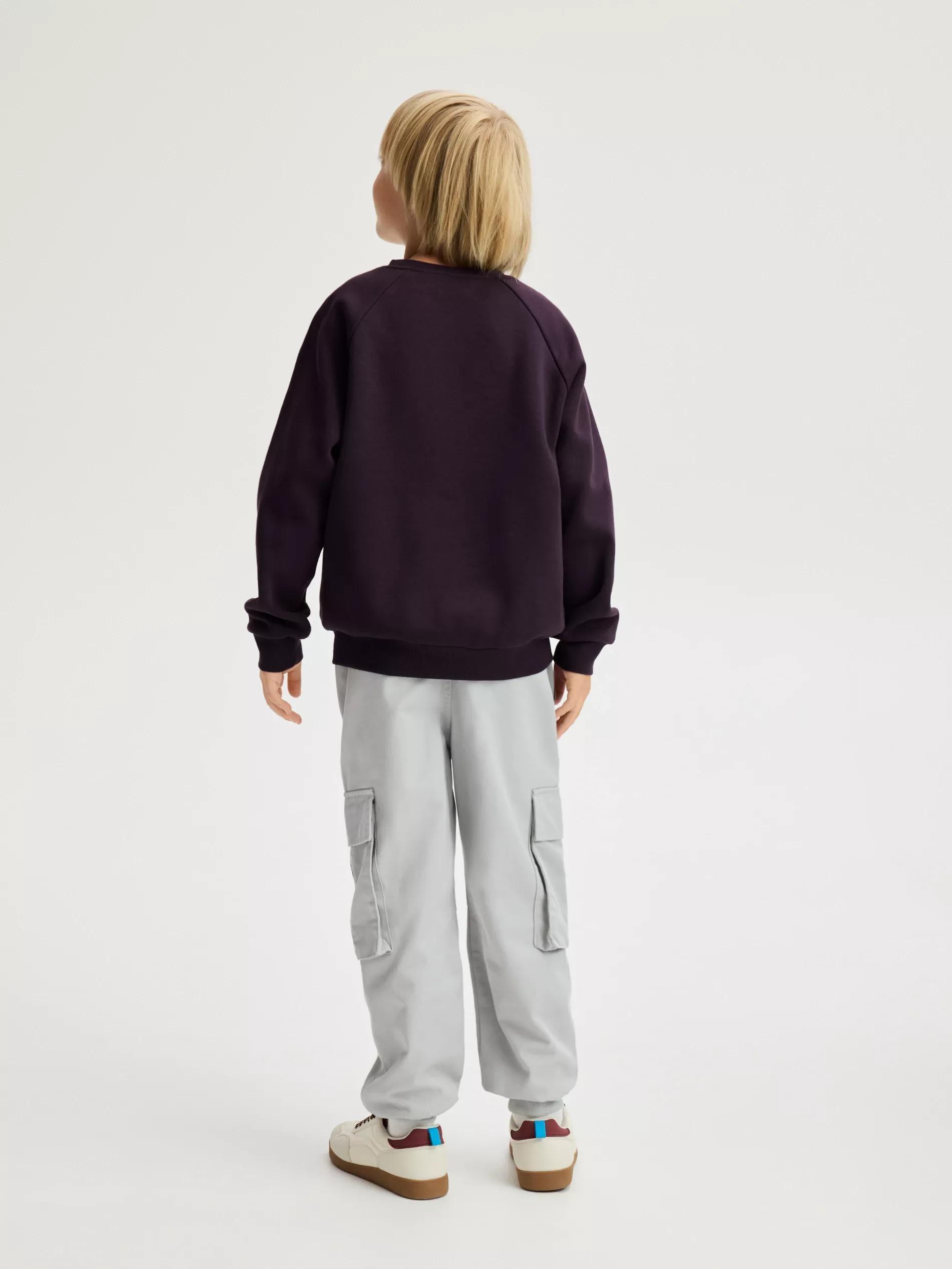 Grey Joggers With Pockets, Light grey, large image number 4
