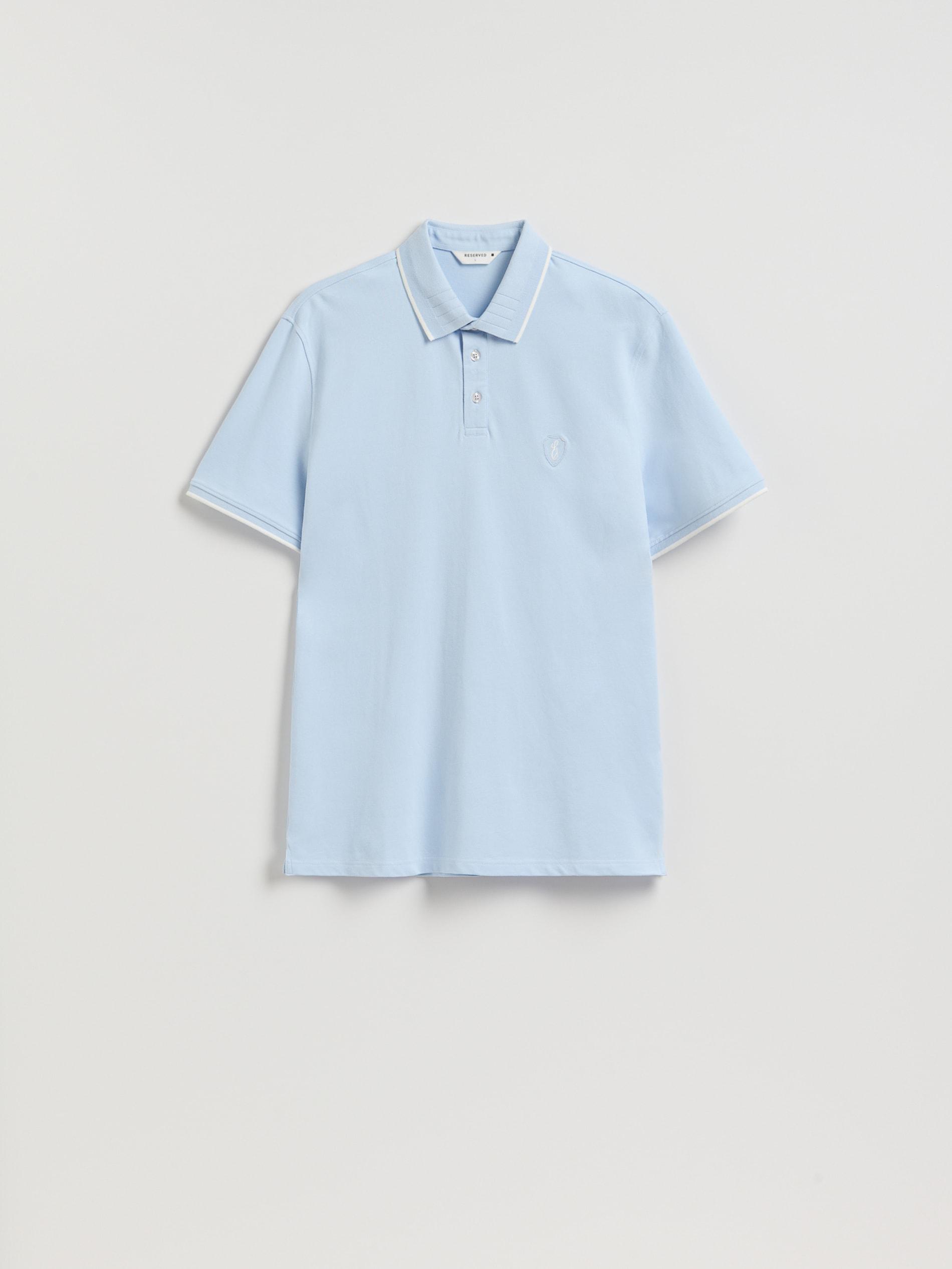Blue Regular Fit Polo Shirt, Blue, large image number 4