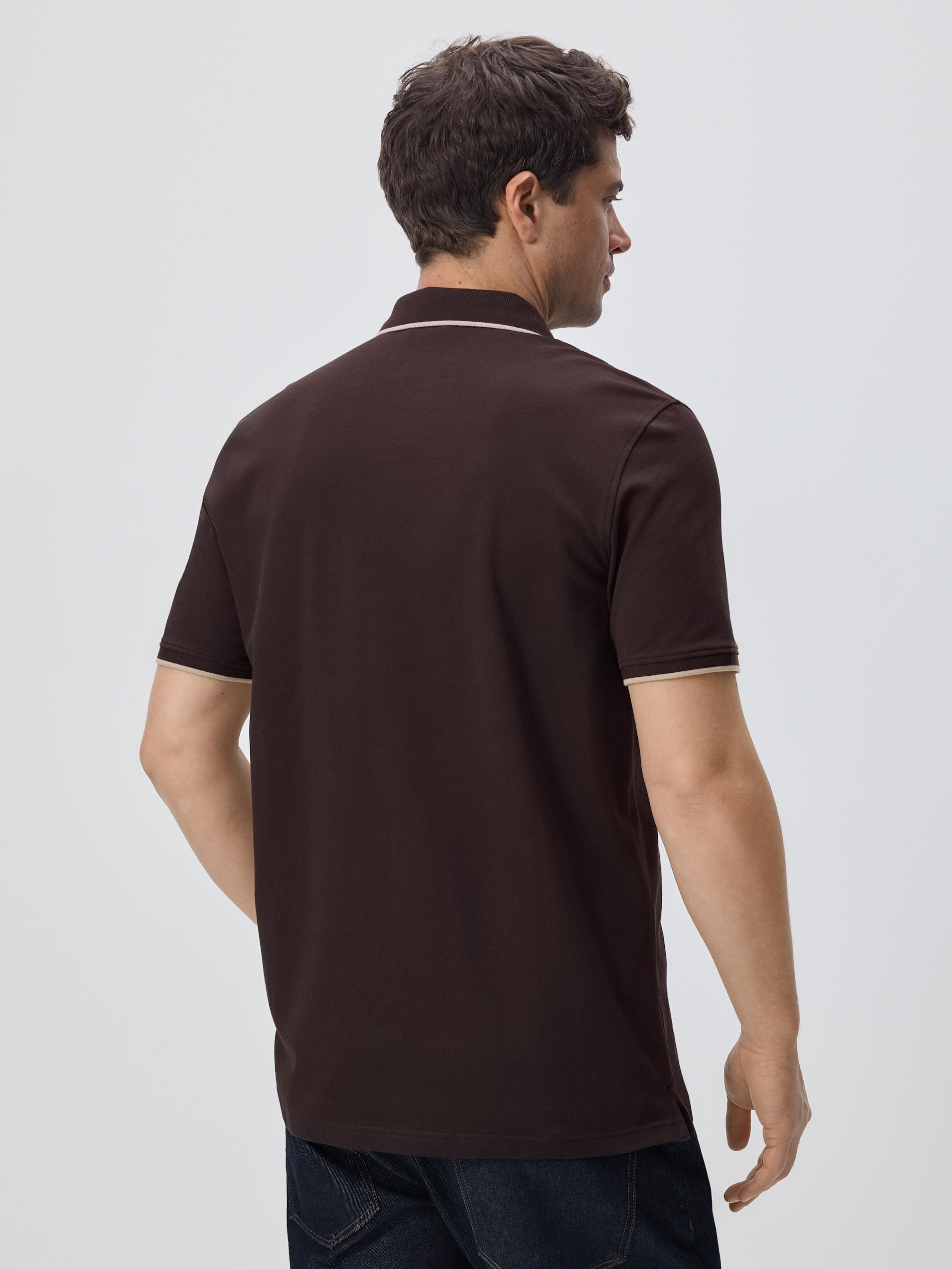 Brown Regular Fit Polo Shirt, Brown, medium
