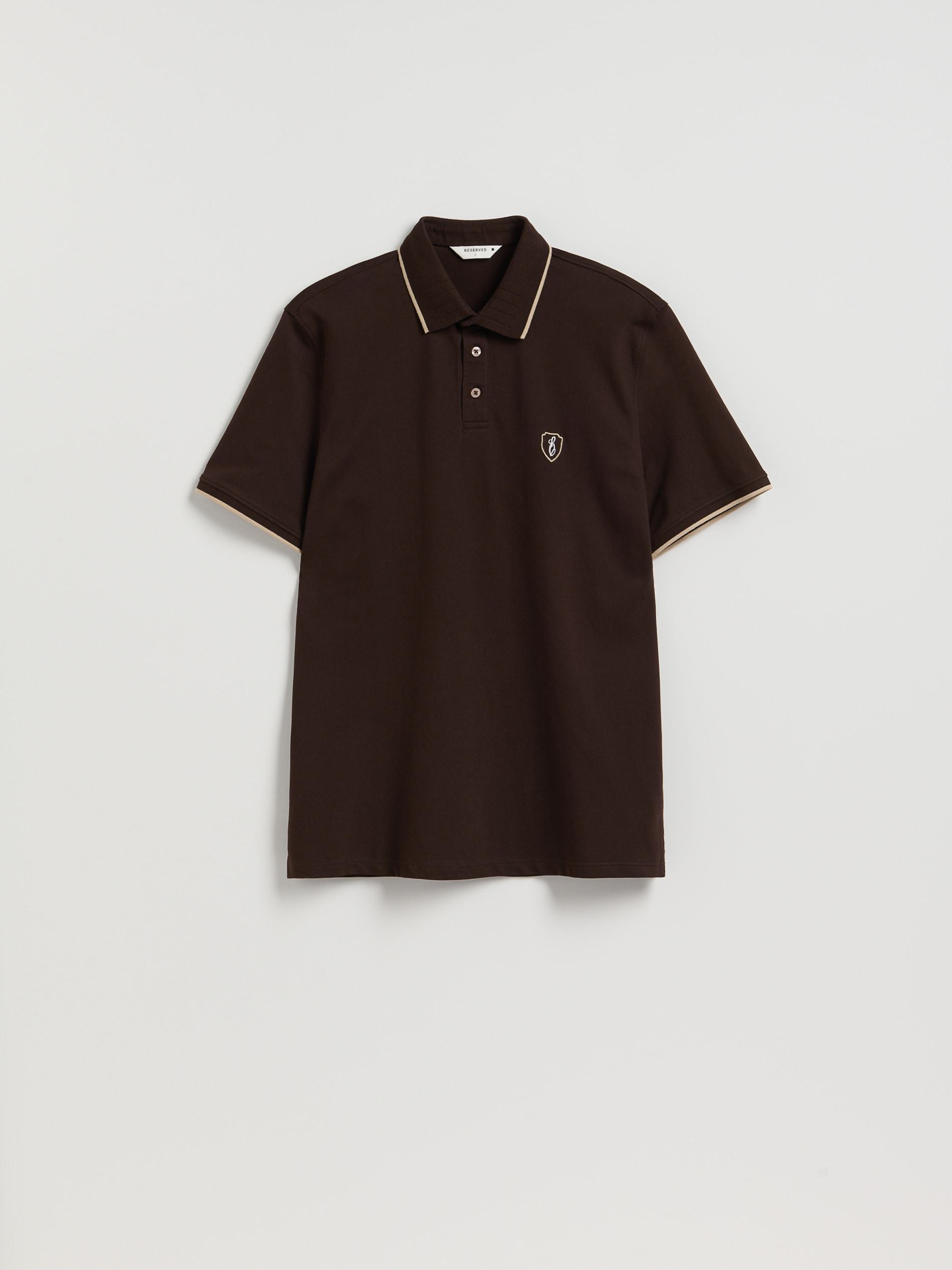 Brown Regular Fit Polo Shirt, Brown, large image number 4