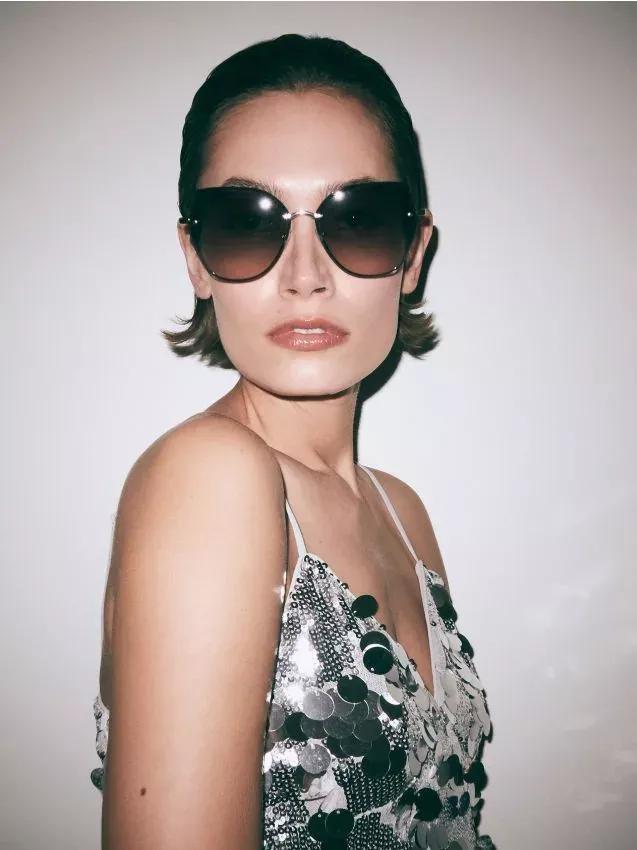 black Sunglasses, Black, large image number 0