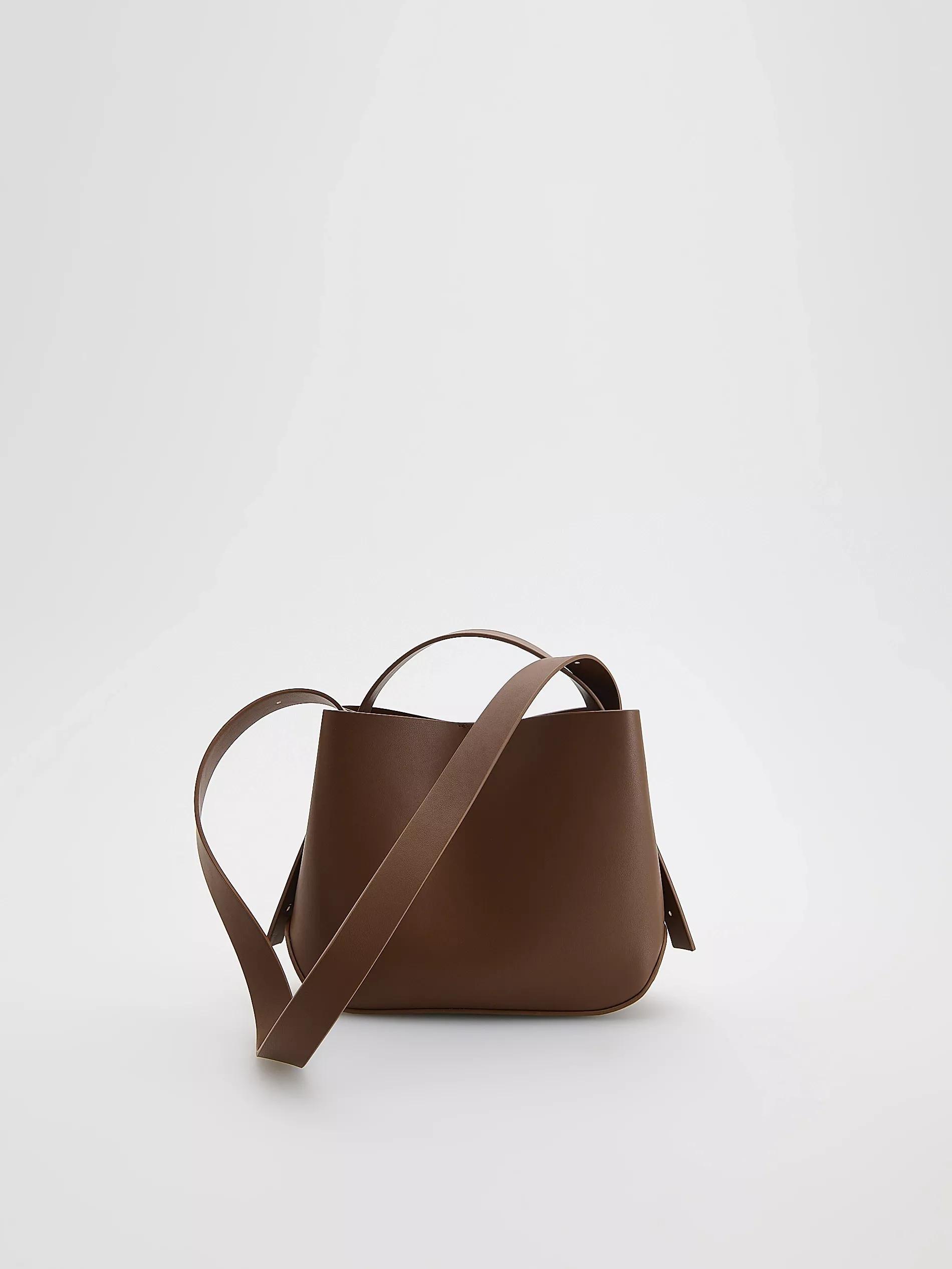 Brown Bucket Bag, Brown, large image number 0