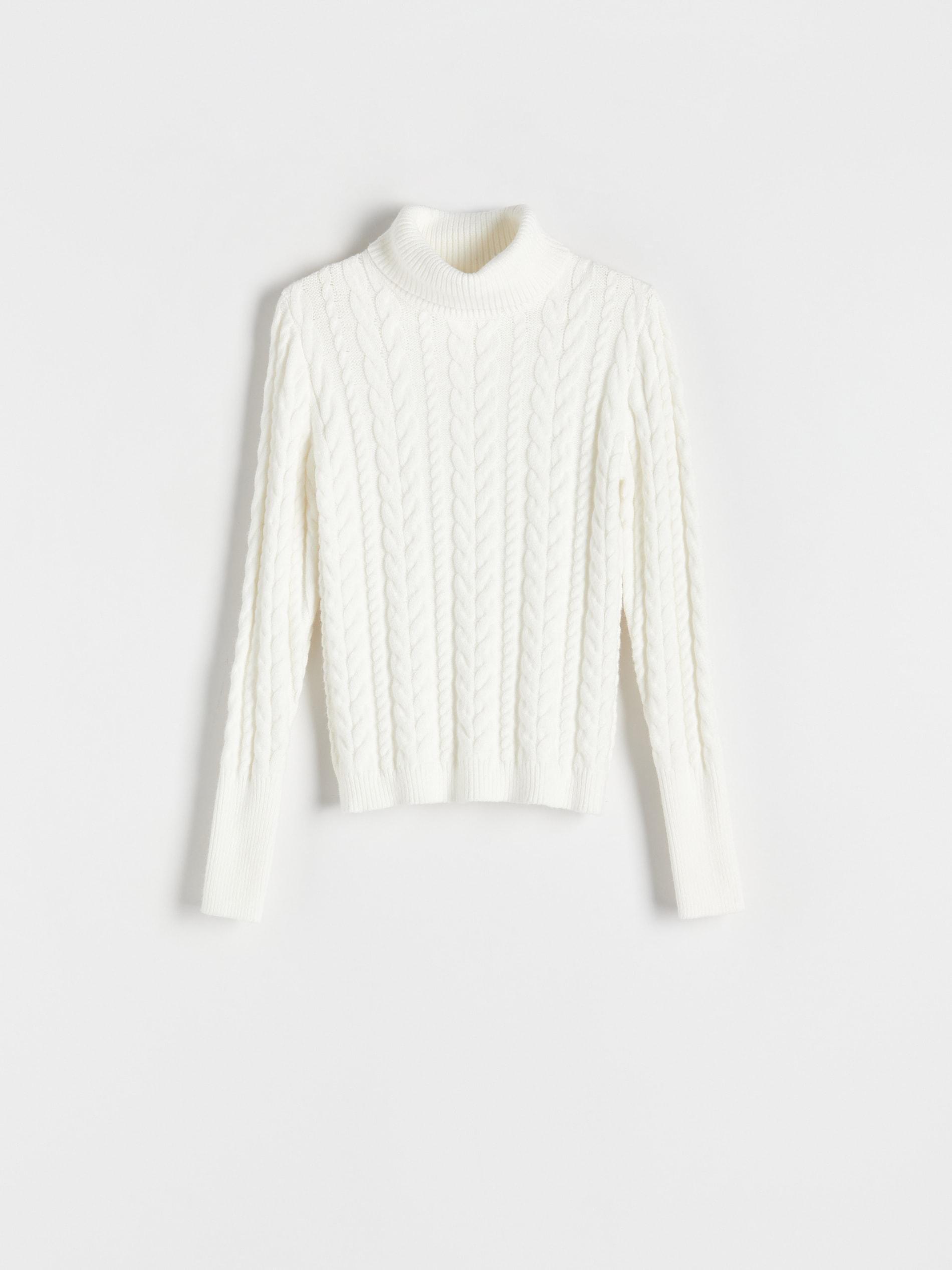 Cream Turtleneck Jumper, , large image number 4