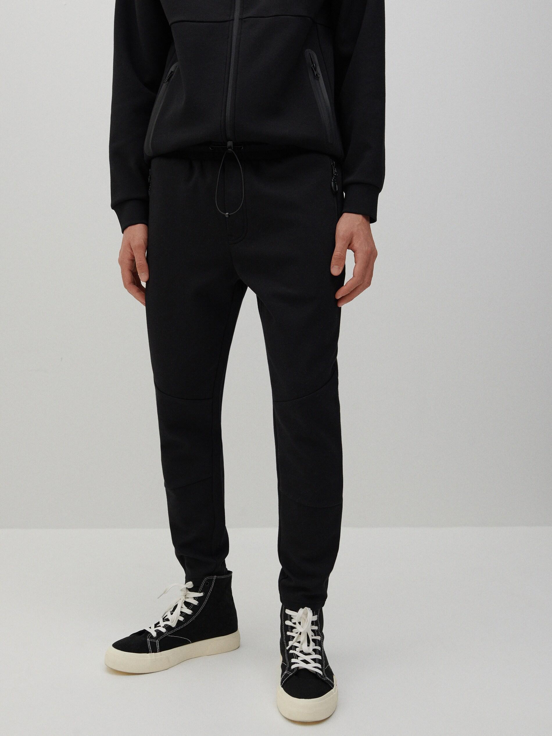 Black Tracksuit Bottoms, , large image number 1