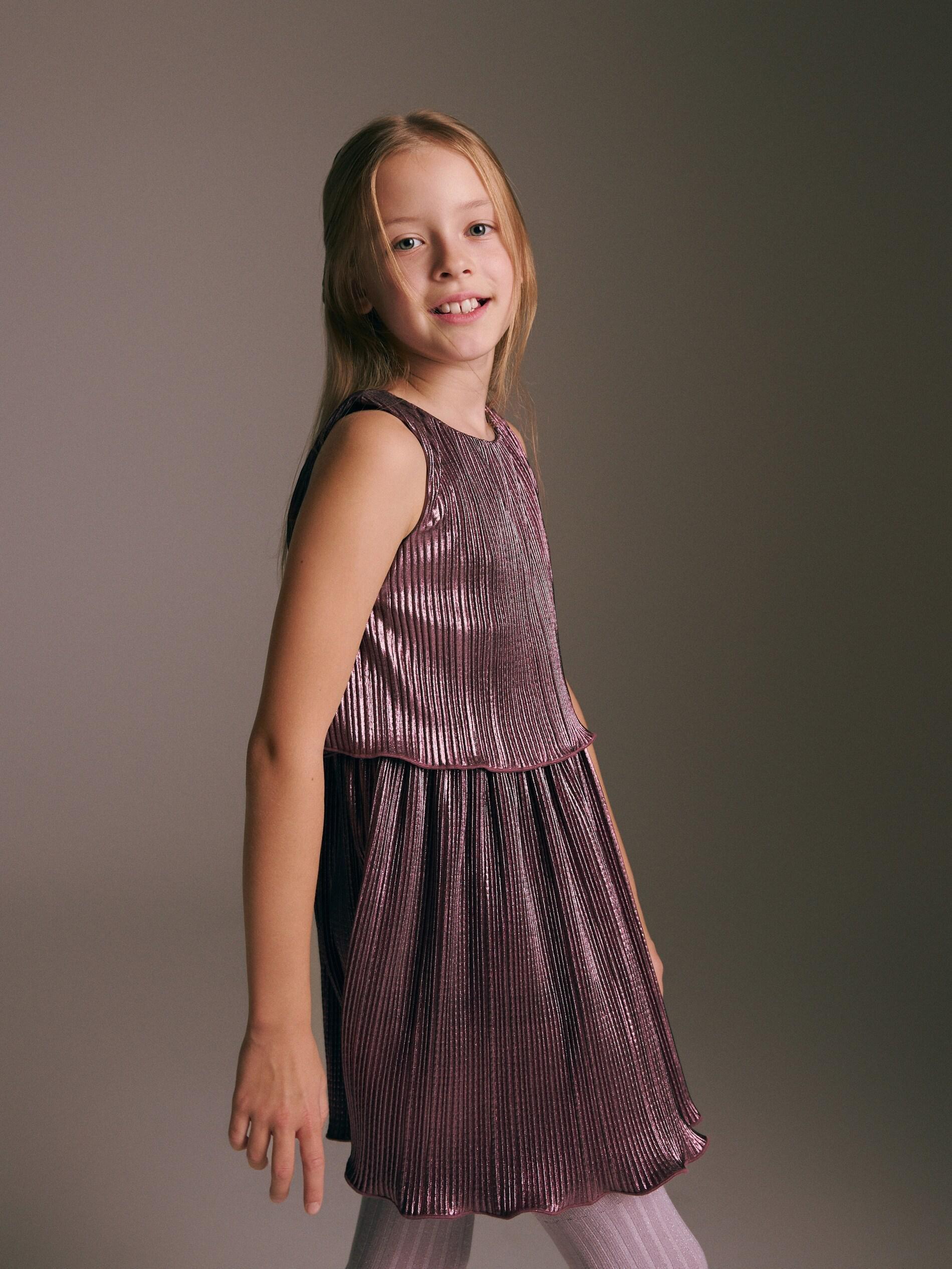 Brown Dress,Kids Girl, , large image number 1