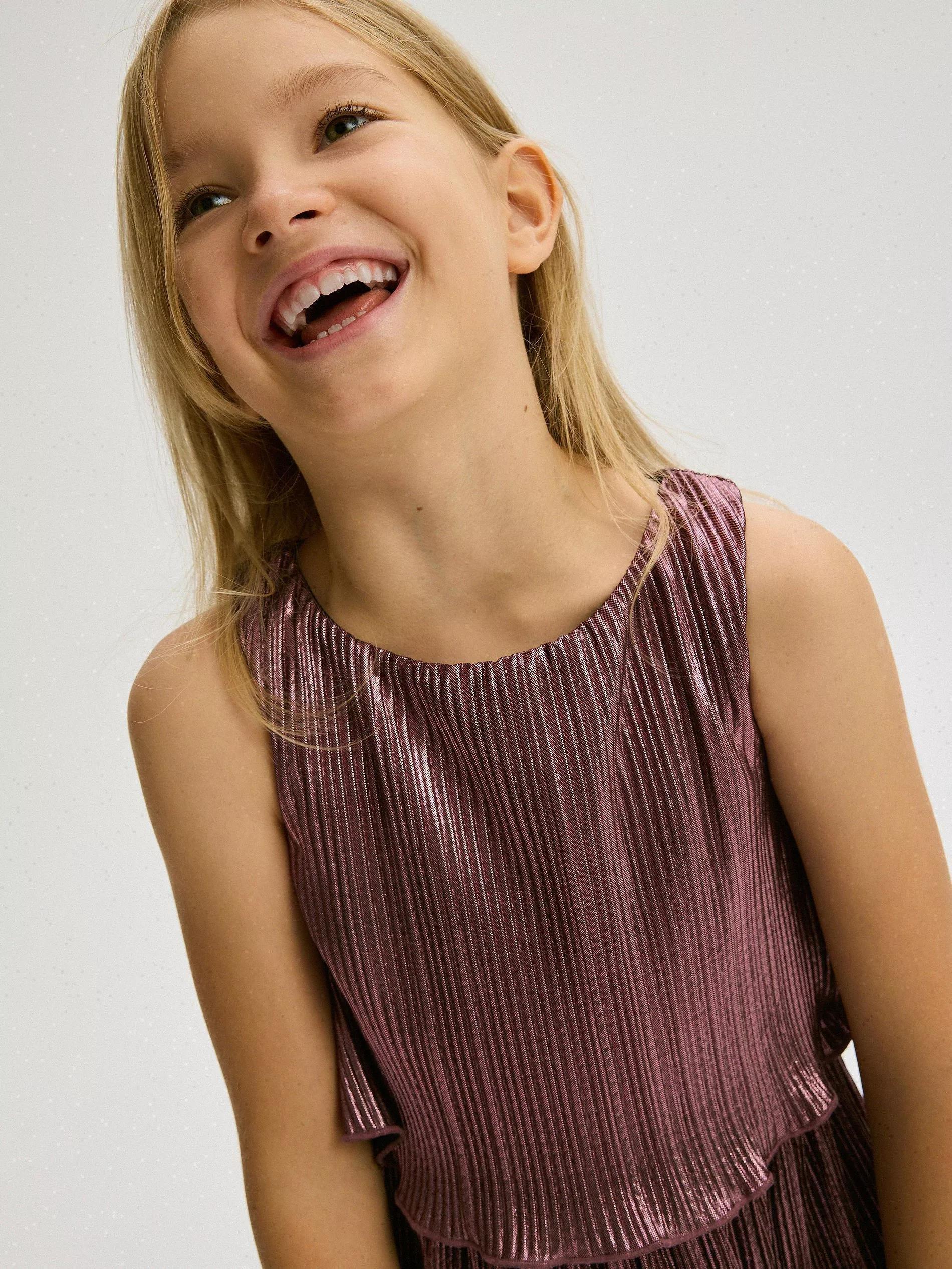 Brown Dress,Kids Girl, , large image number 6
