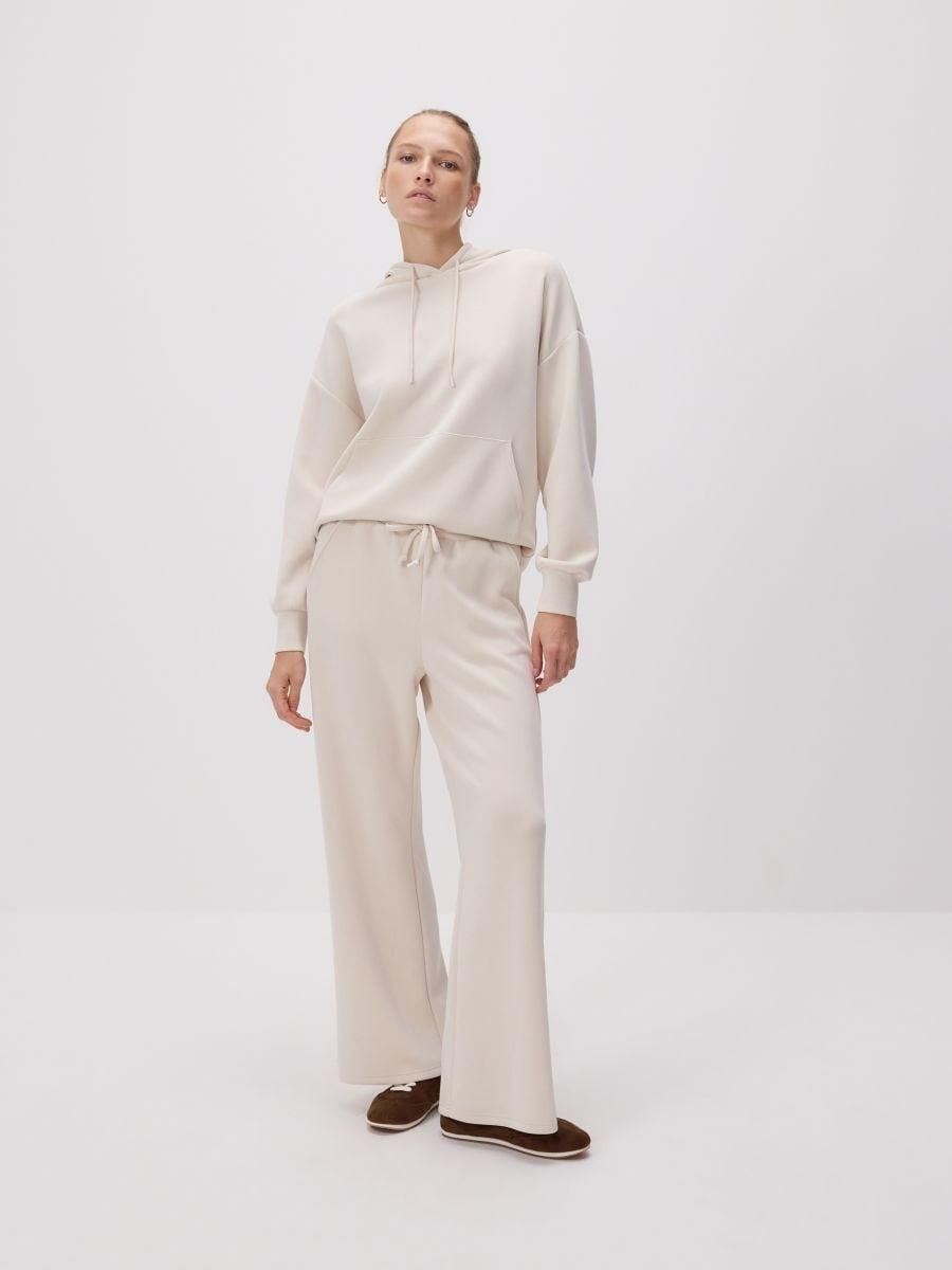 Beige Modal Sweatpants, Beige, medium