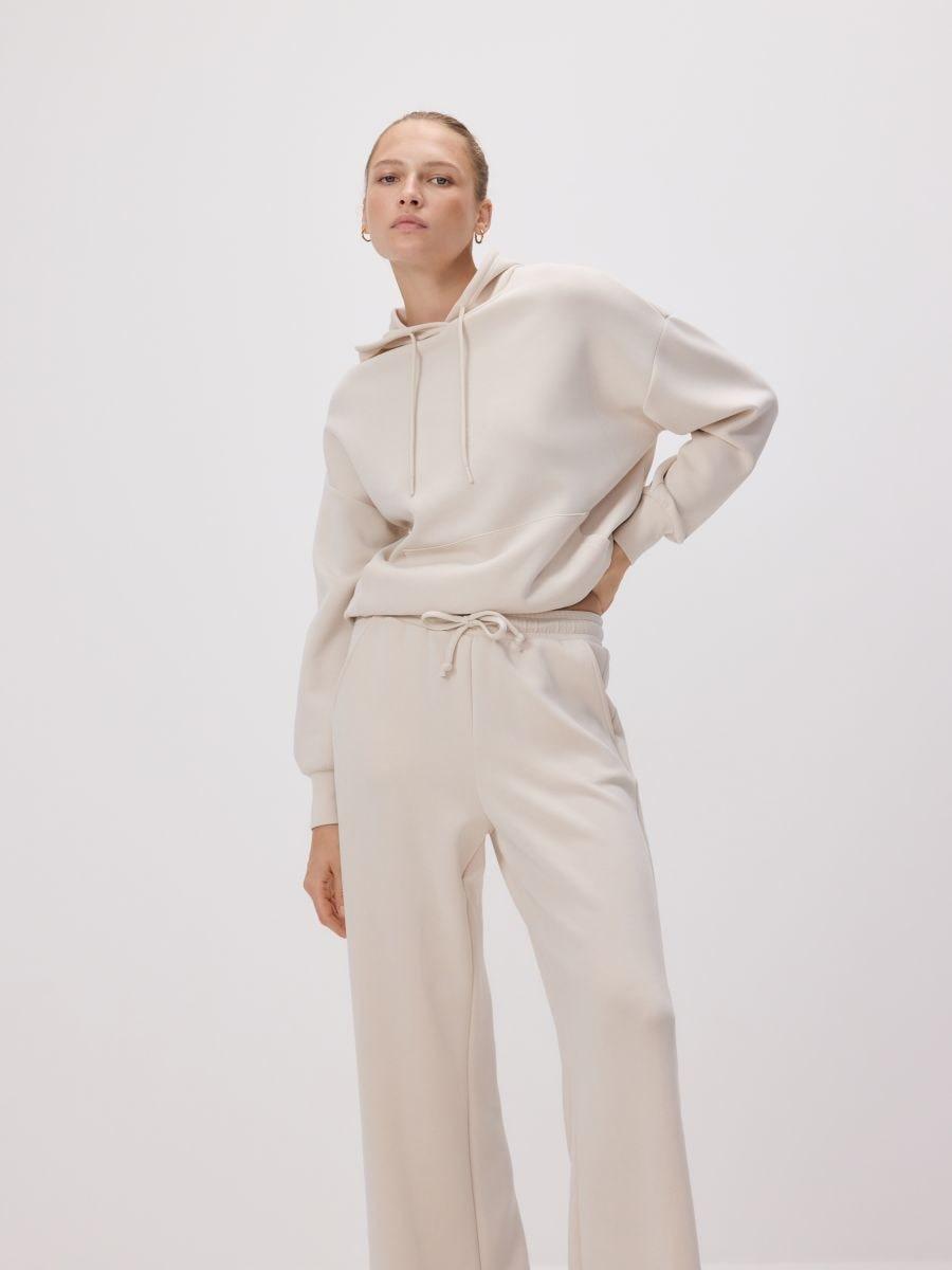 Beige Modal Sweatpants, Beige, medium