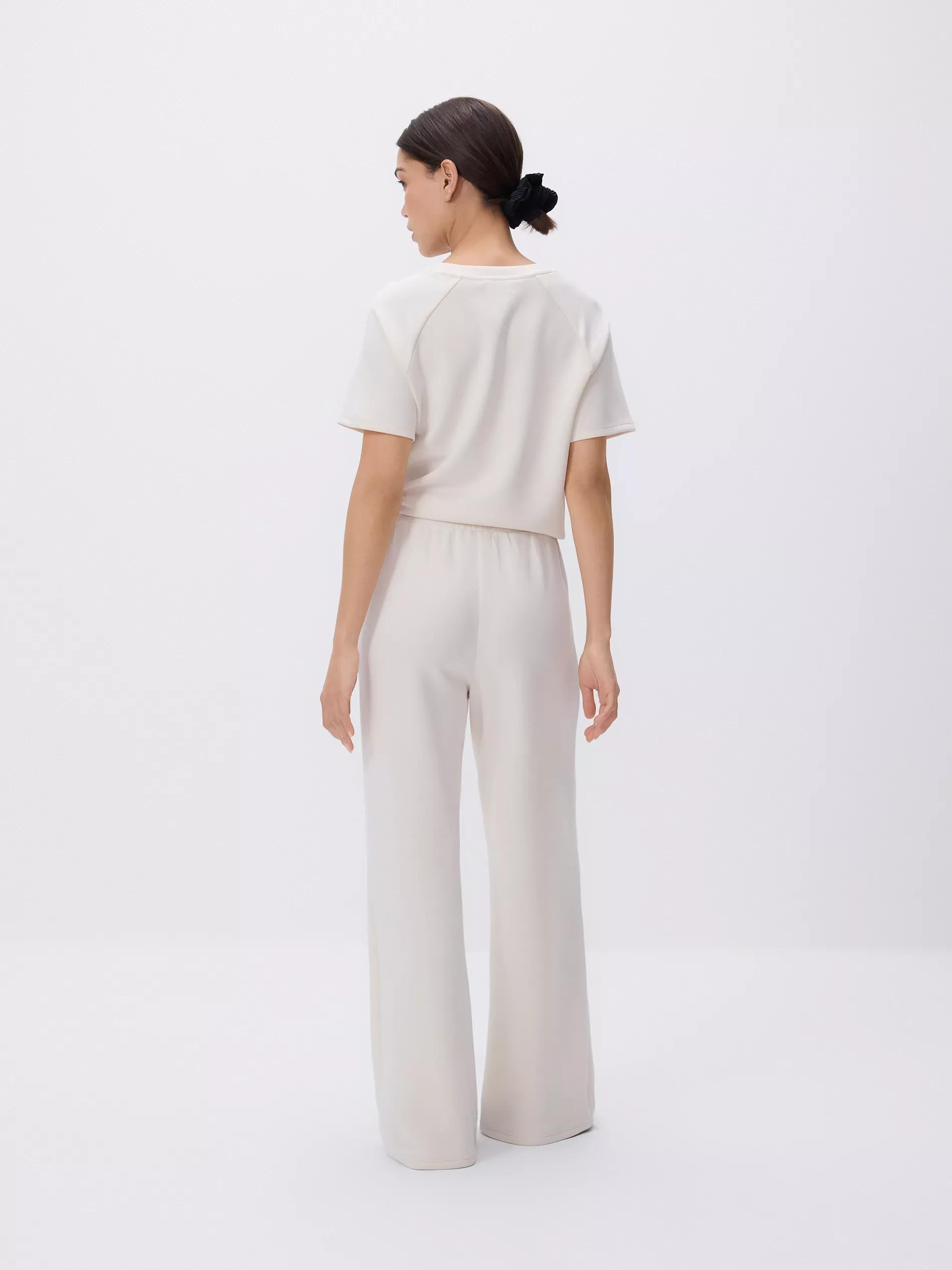 Wide leg trousers, Beige, large image number 3