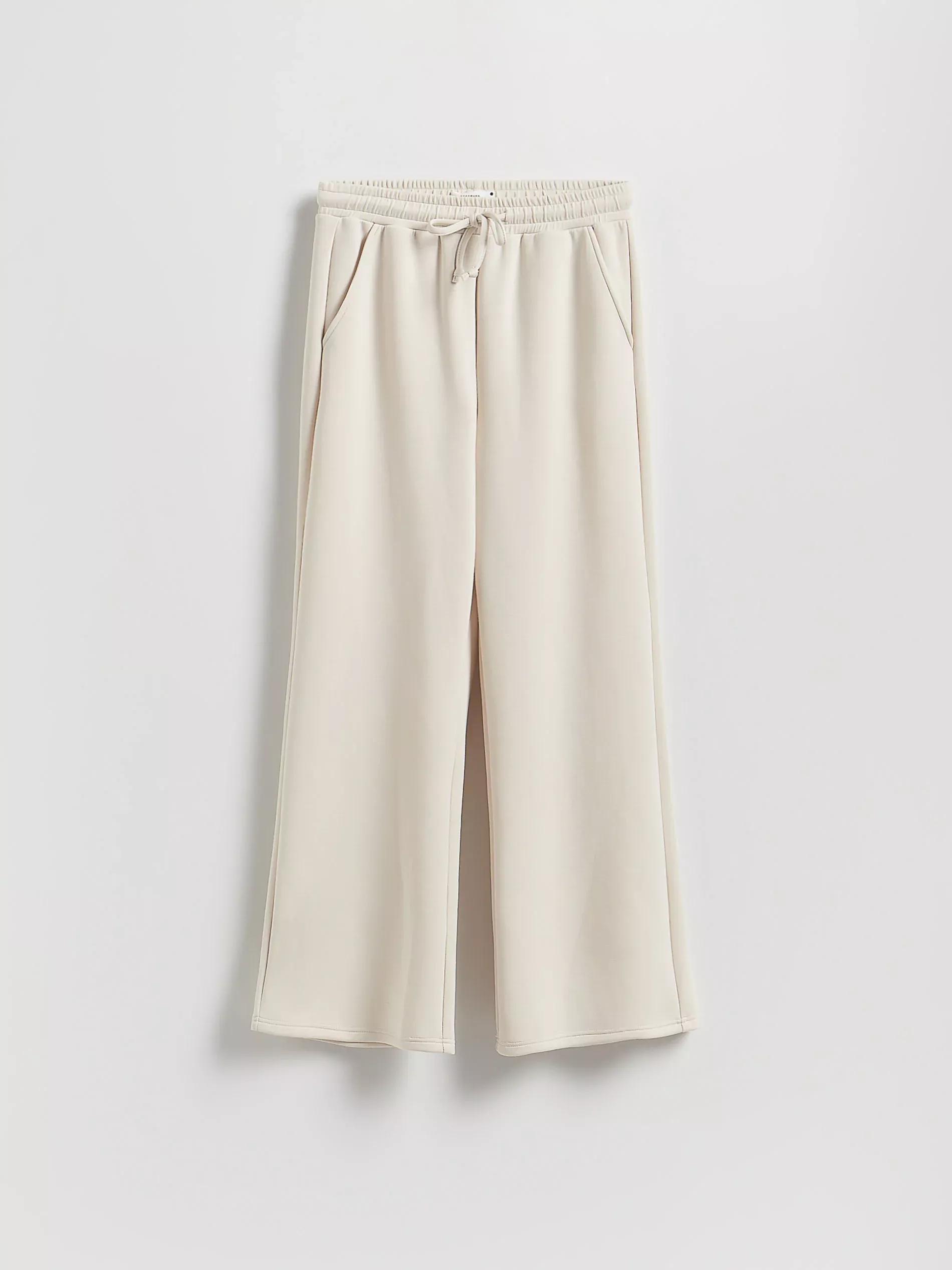 Wide leg trousers, Beige, large image number 4
