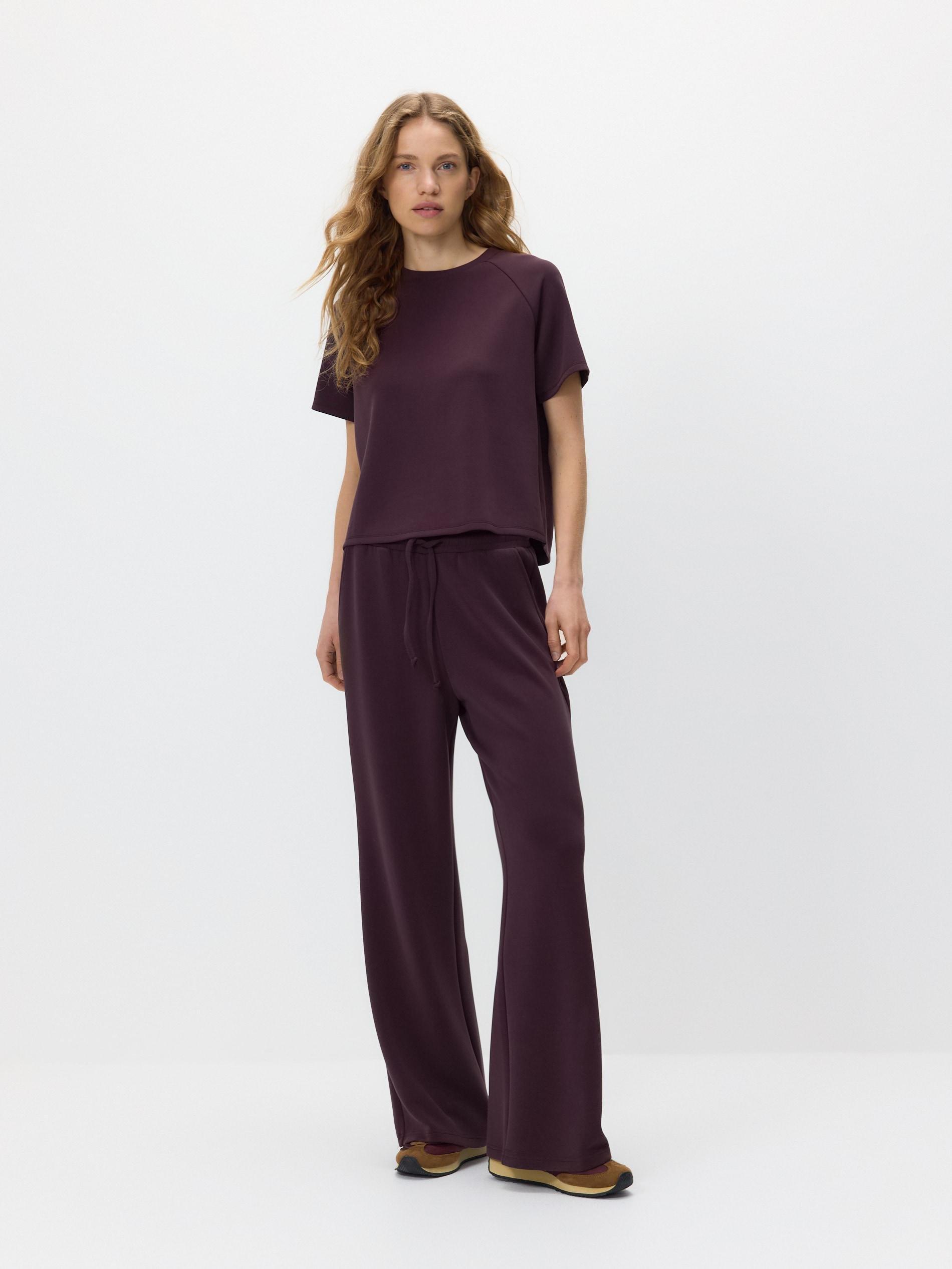 بنطال واسع الساق بنفسجي, Purple, large image number 1