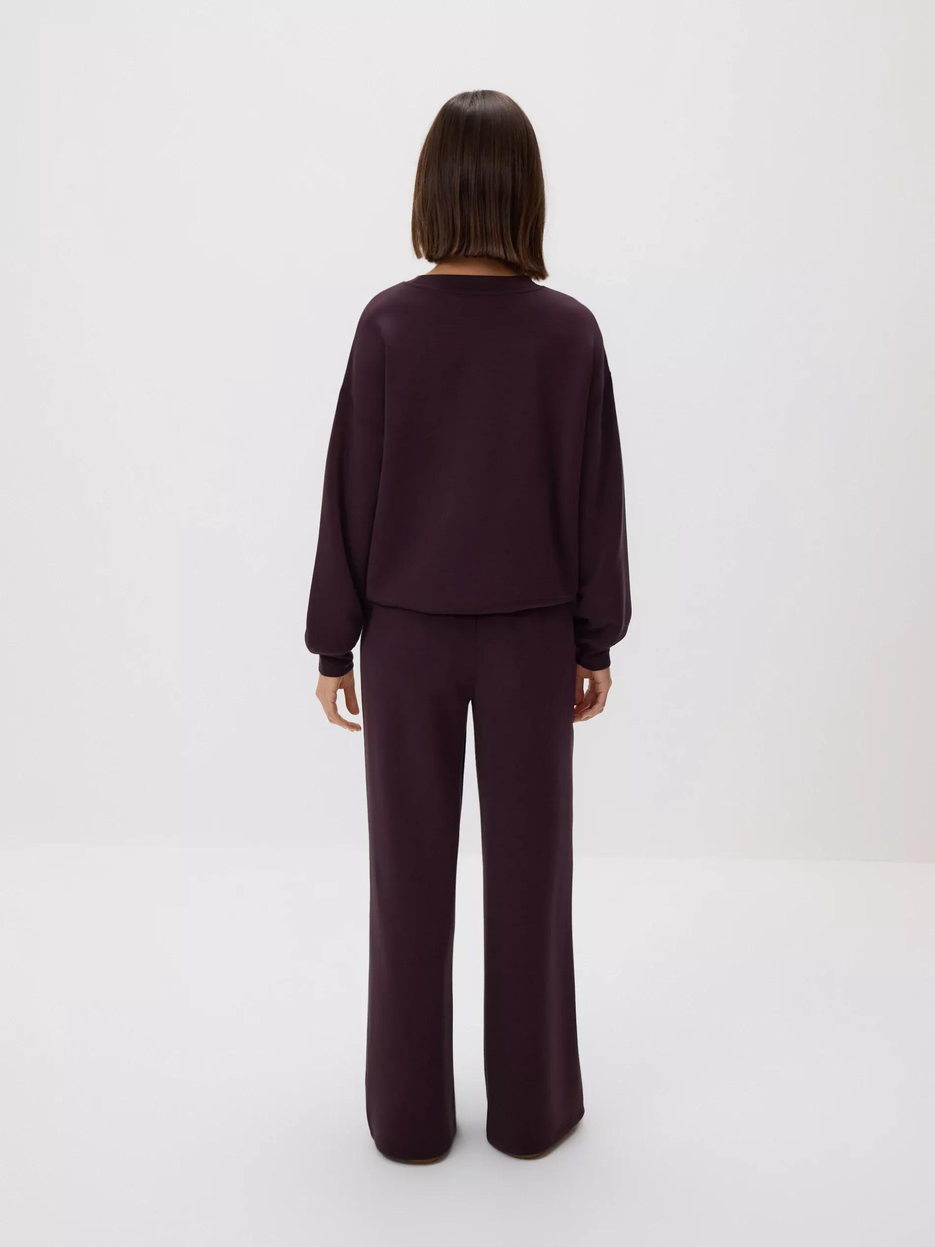 Purple Wide Leg Trousers, Purple, large image number 3