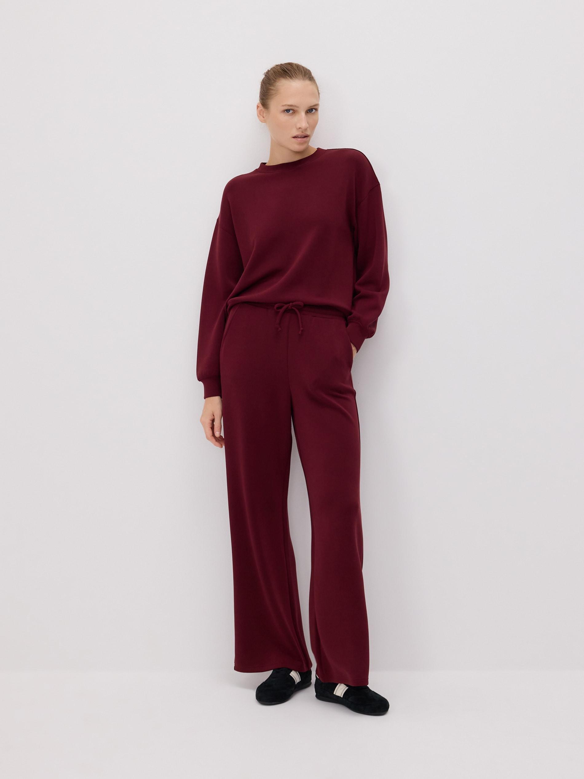 Maroon Modal Sweatpants, , large image number 0