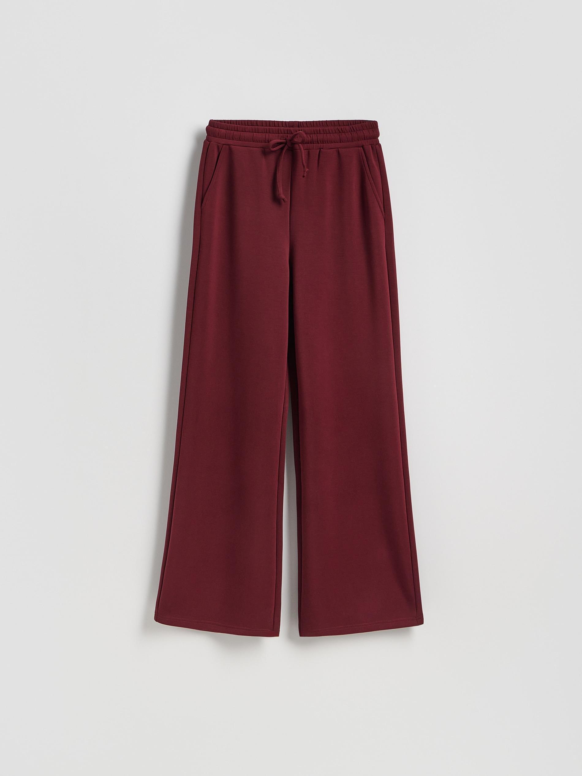 MAROON Wide leg trousers, Burgundy, large image number 4