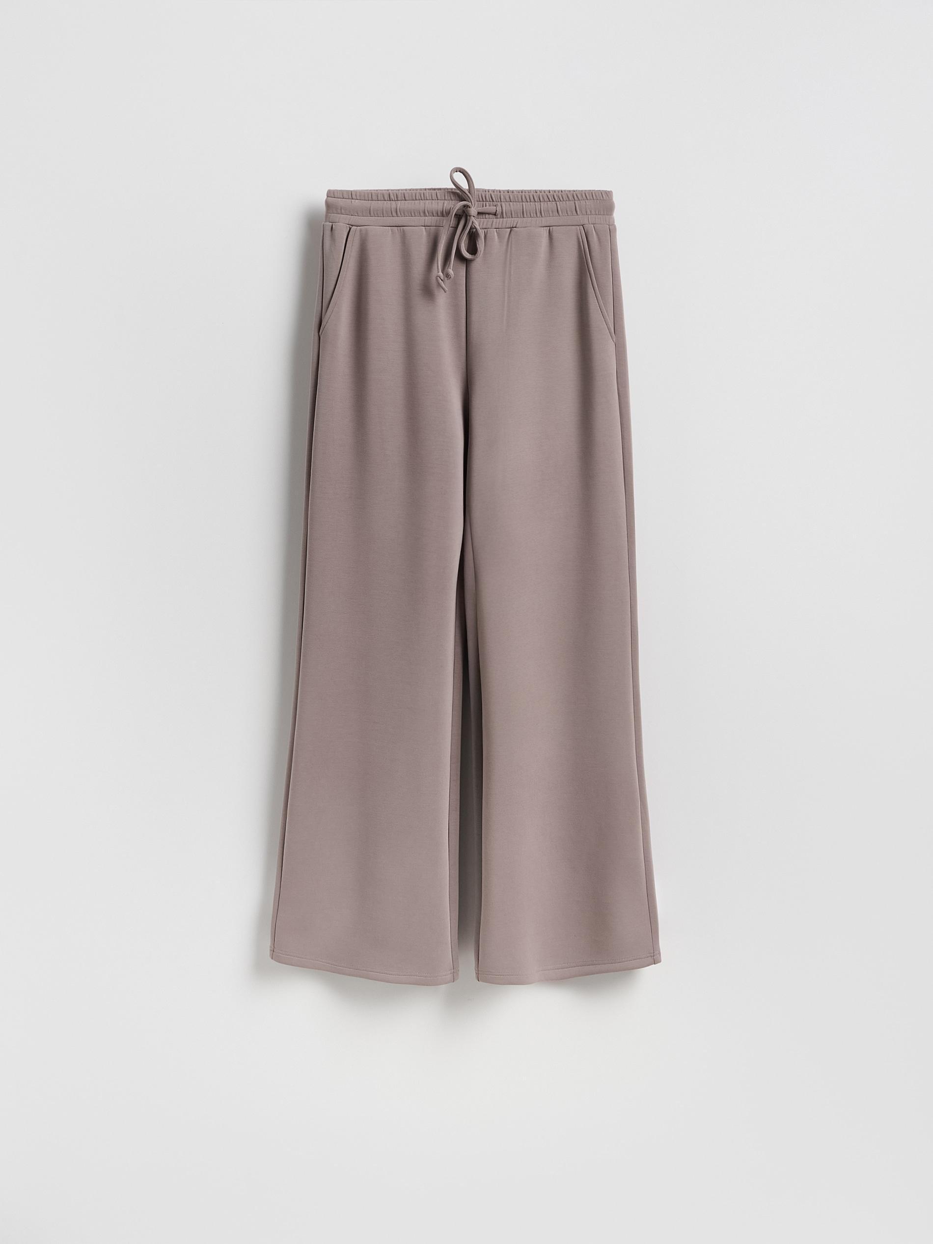 بنطال واسع الساق بني, Brown, large image number 4