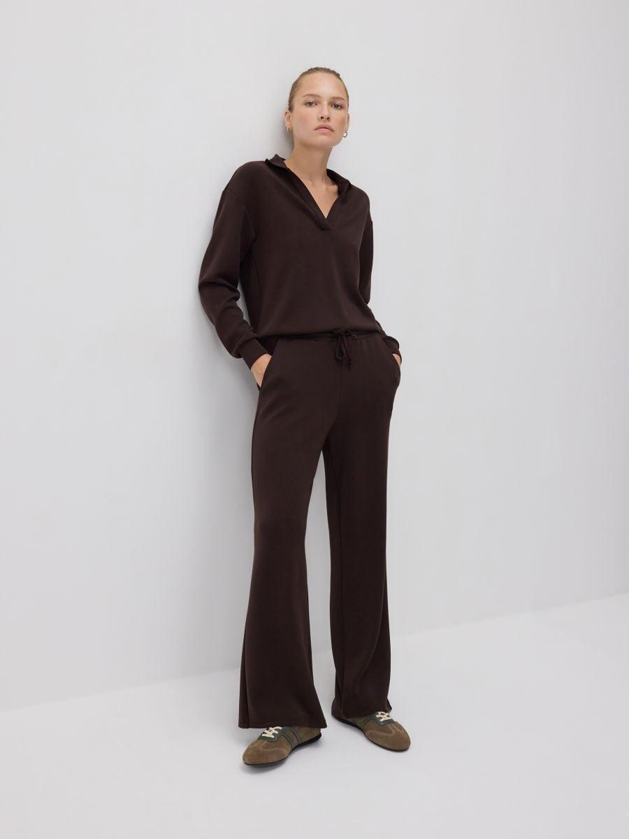 Brown Modal Sweatpants, , large image number 0