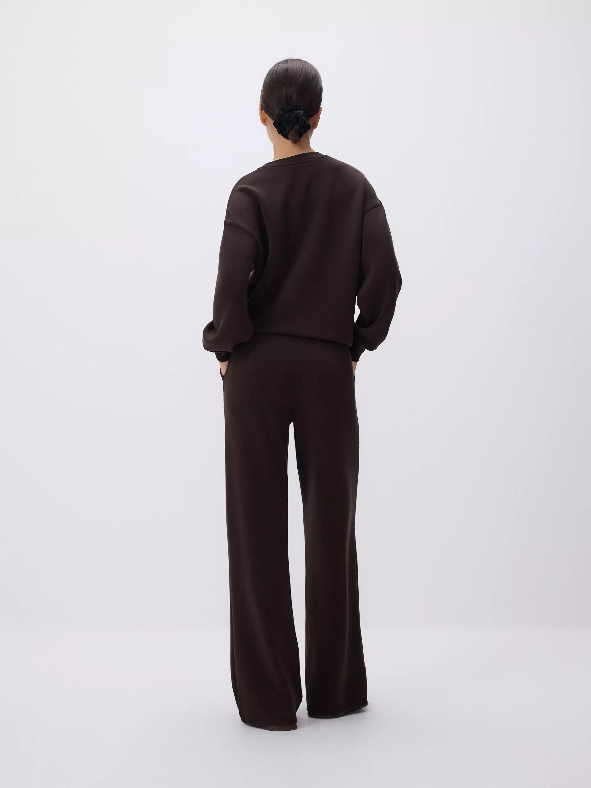 Wide leg trousers, Brown, large image number 3