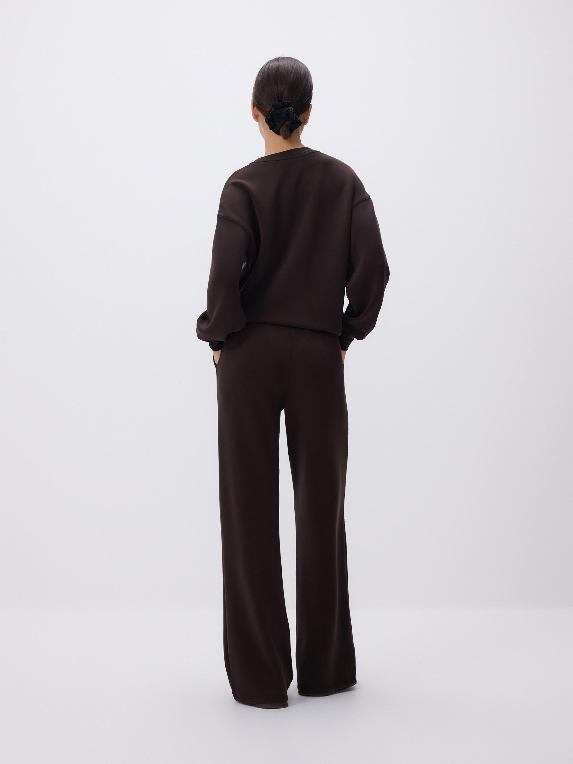 Wide leg trousers, Brown, large image number 3