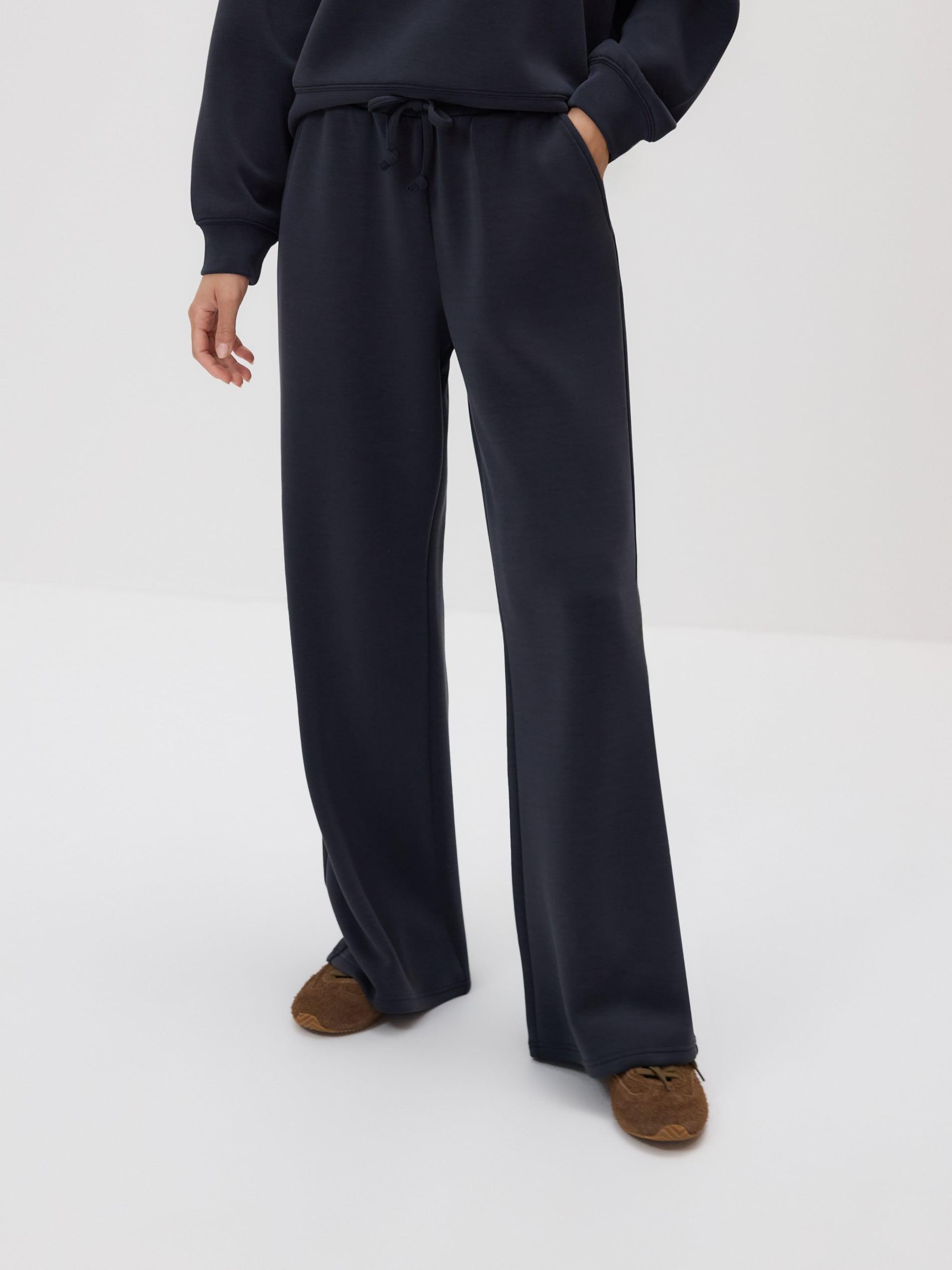 Grey Wide Leg Trousers, Grey, medium