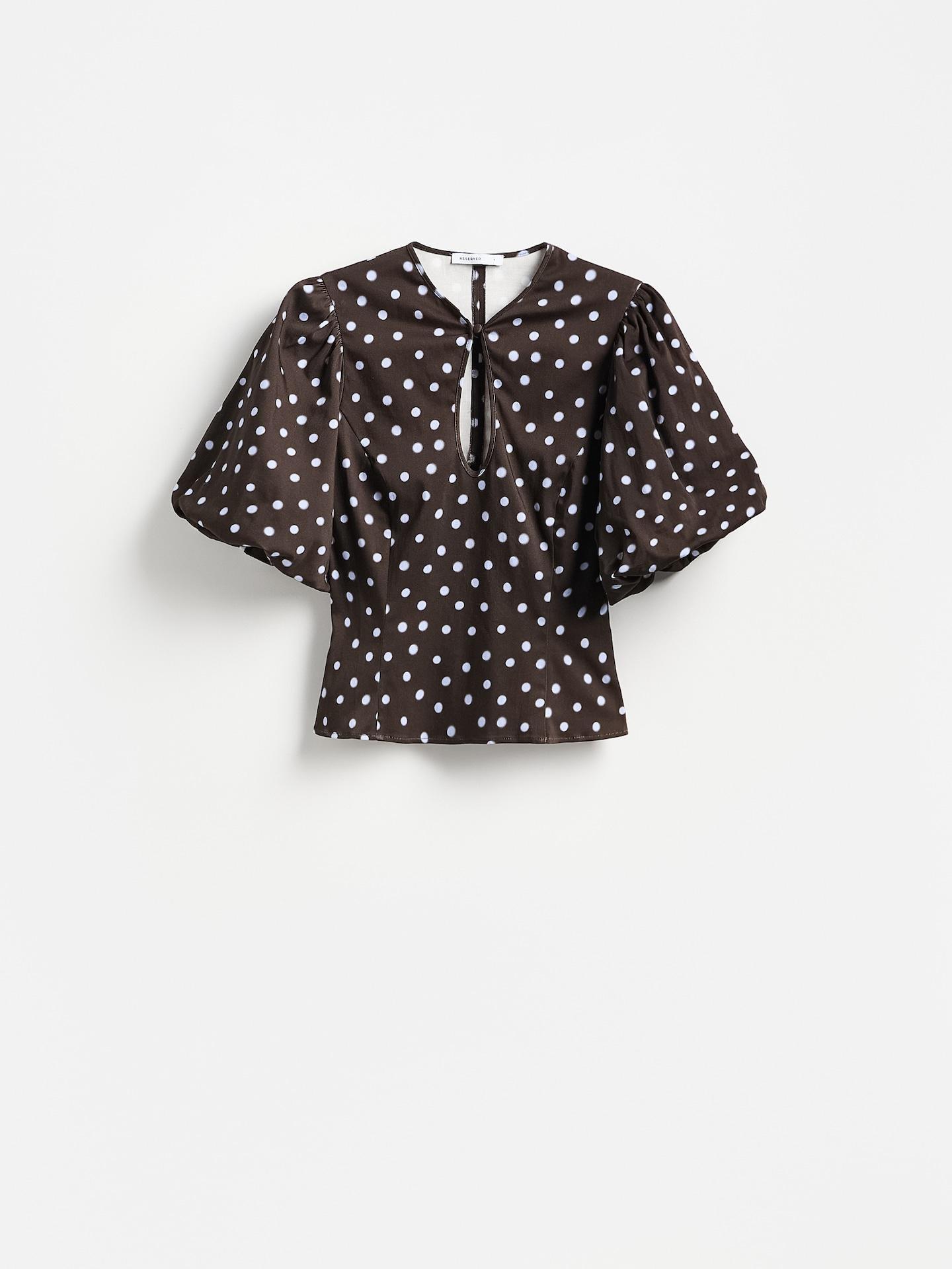 Multicolour Puff Sleeve Top, Multicolor, large image number 0