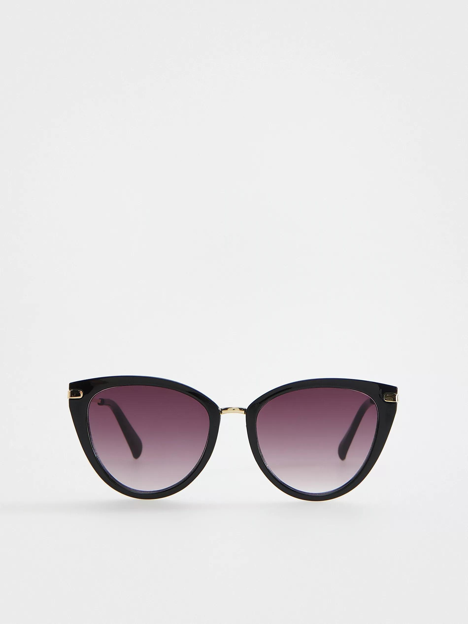 Black Designed Sunglasses, Black, large image number 0