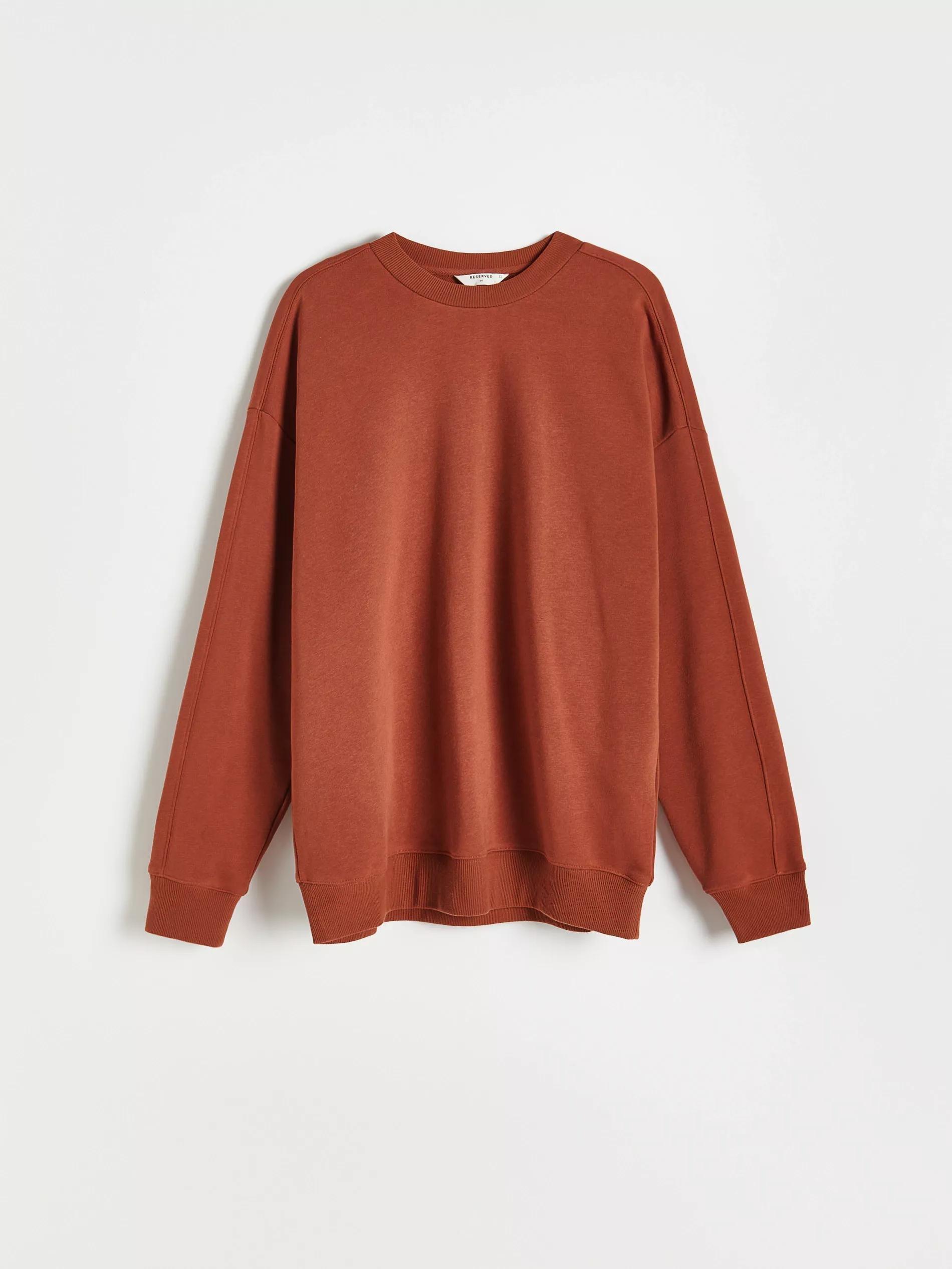 Spicy Red Plain Sweatshirt, Men, , large image number 4