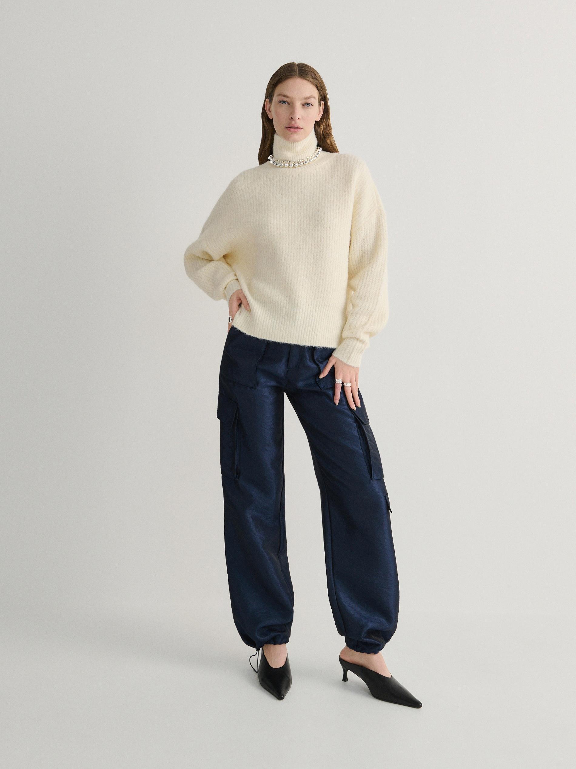 White Wool Blend Jumper, , large image number 5