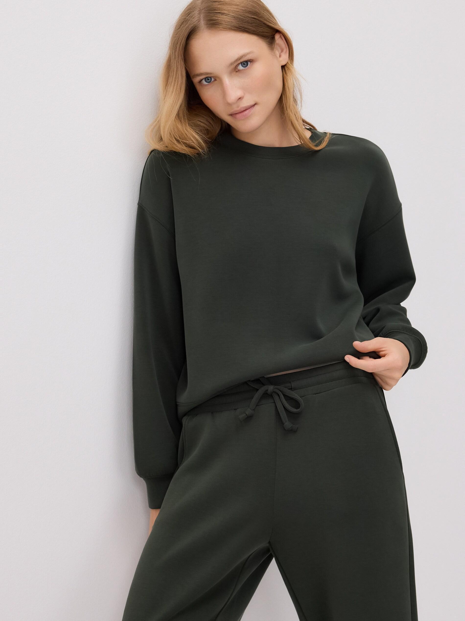 DARK GREEN Modal sweatpants, Khaki, large image number 3