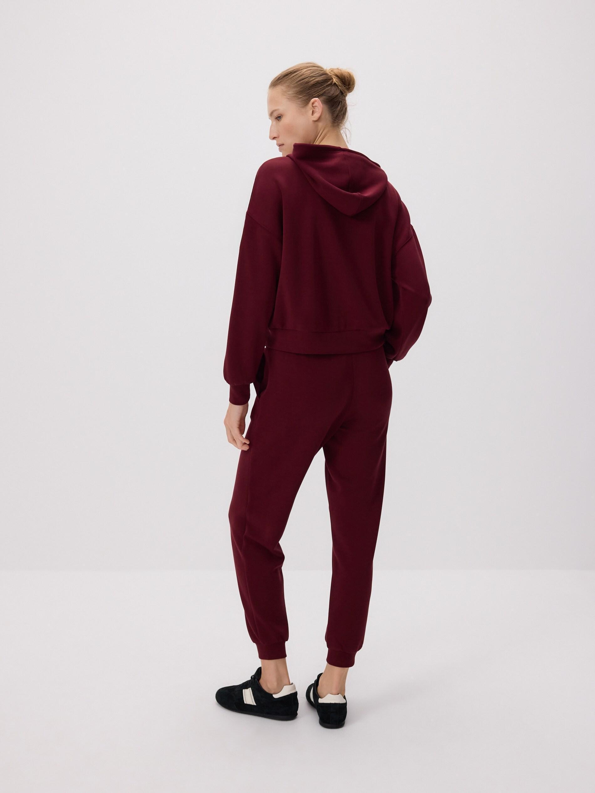 Maroon Modal Sweatpants, Burgundy, large image number 0