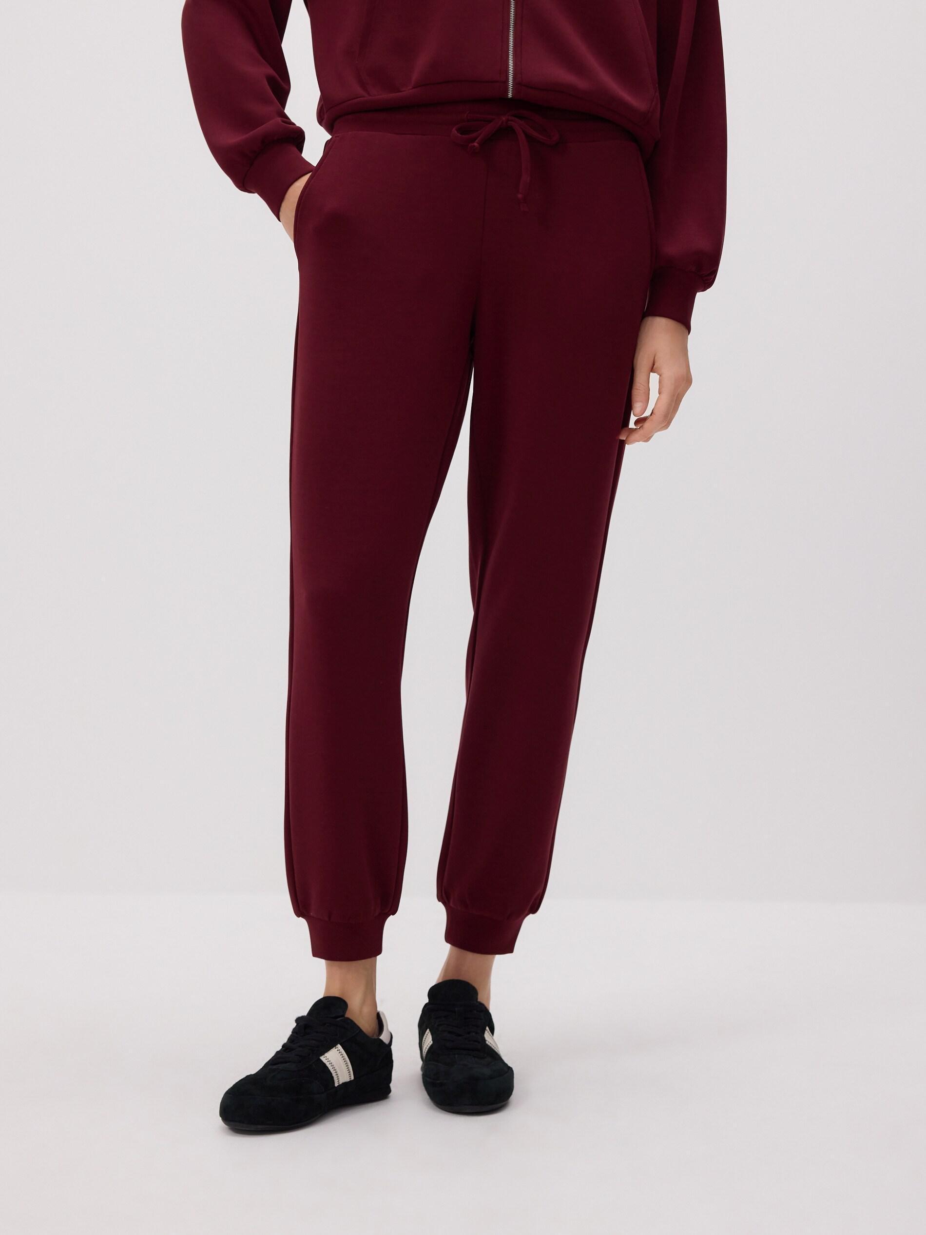 Maroon Modal Sweatpants, Burgundy, large image number 1