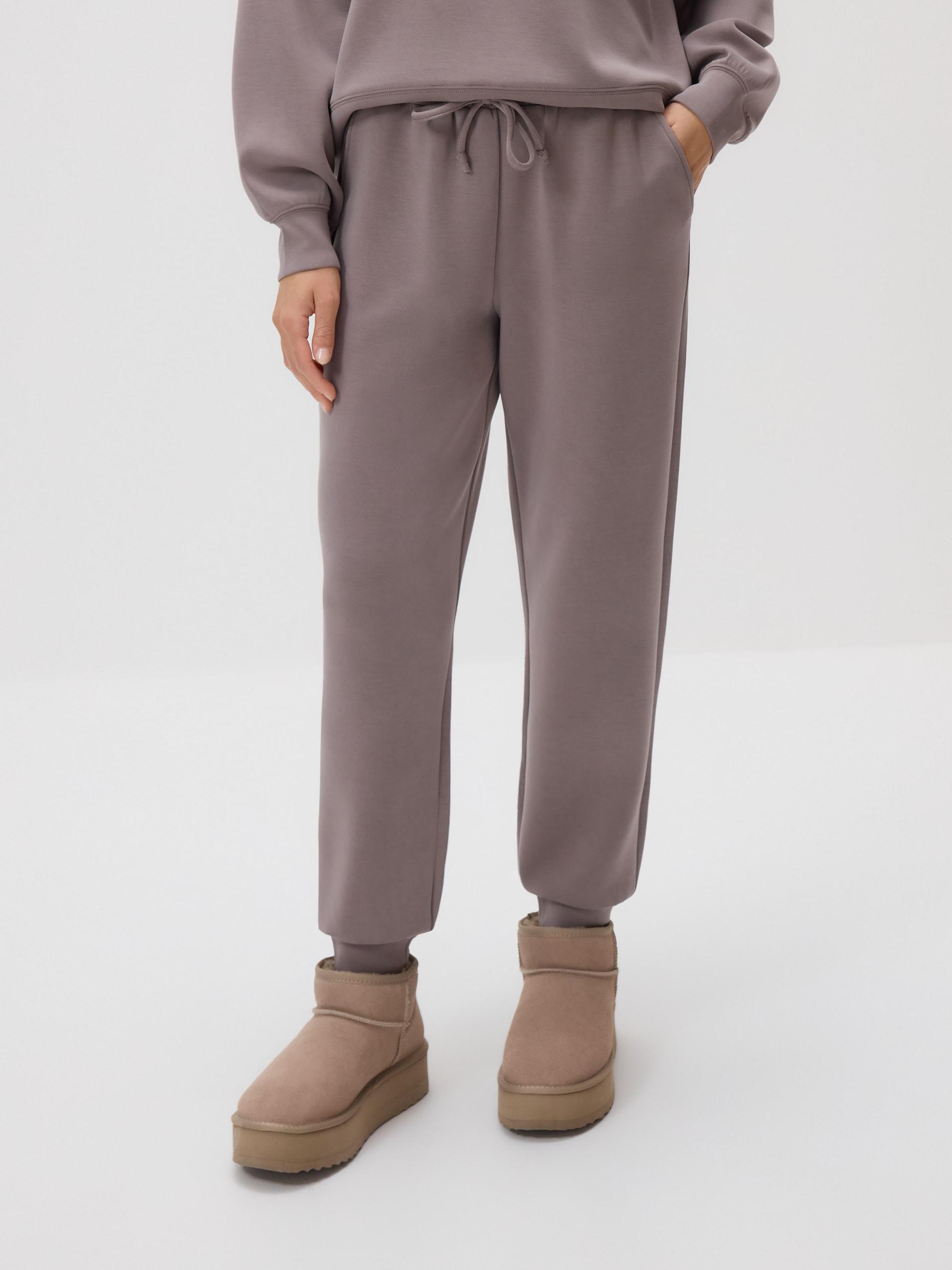 بنطال جوغر رياضي بني, Brown, large image number 1